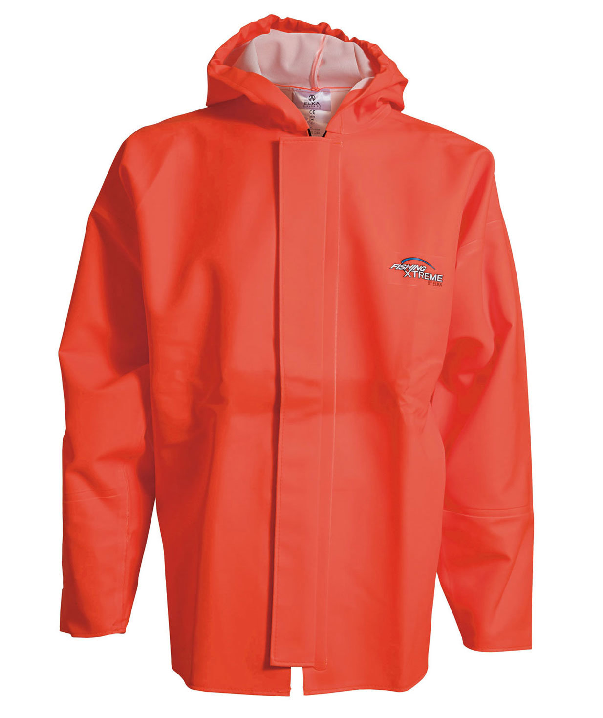 ELKA Fishing Extreme PVC Heavy regnjakke, Hi-vis Orange