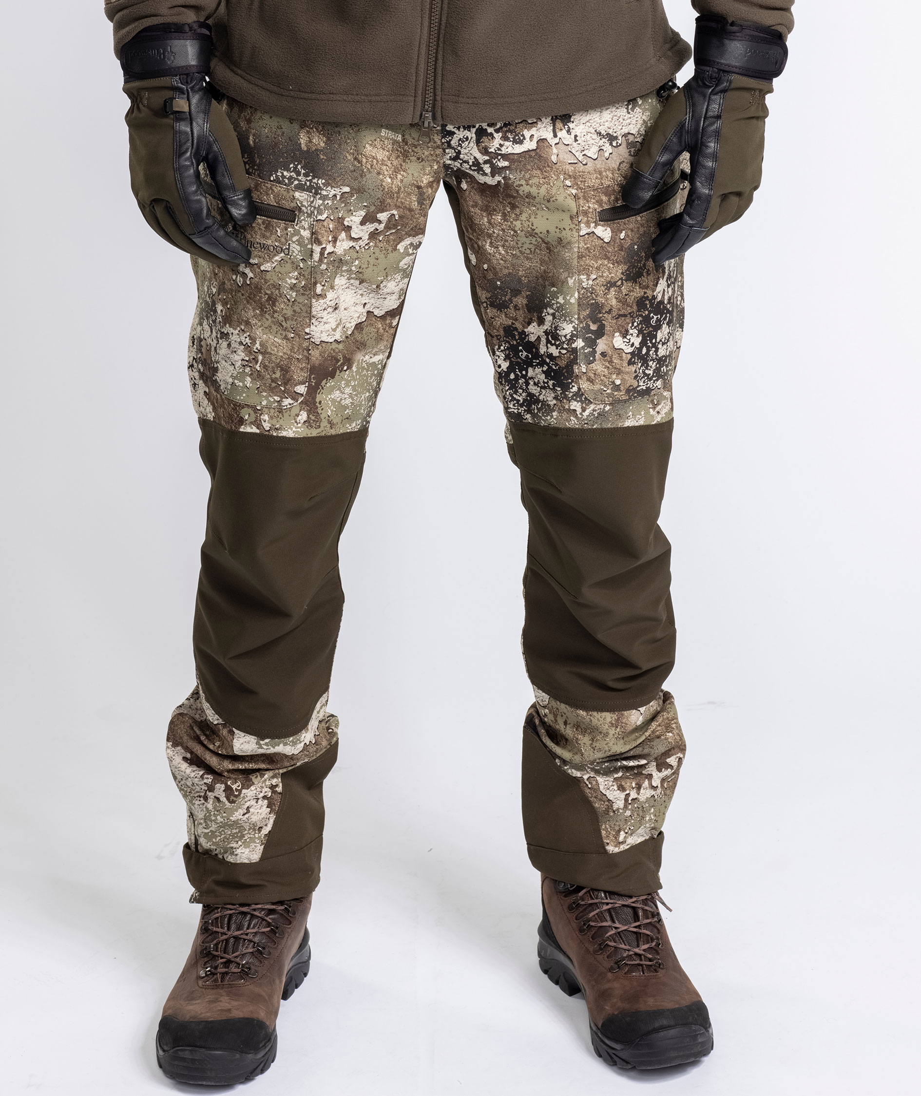 Pinewood Furudal Caribou Hunt Camou bukser, Strata/Moss Green, large image number 5