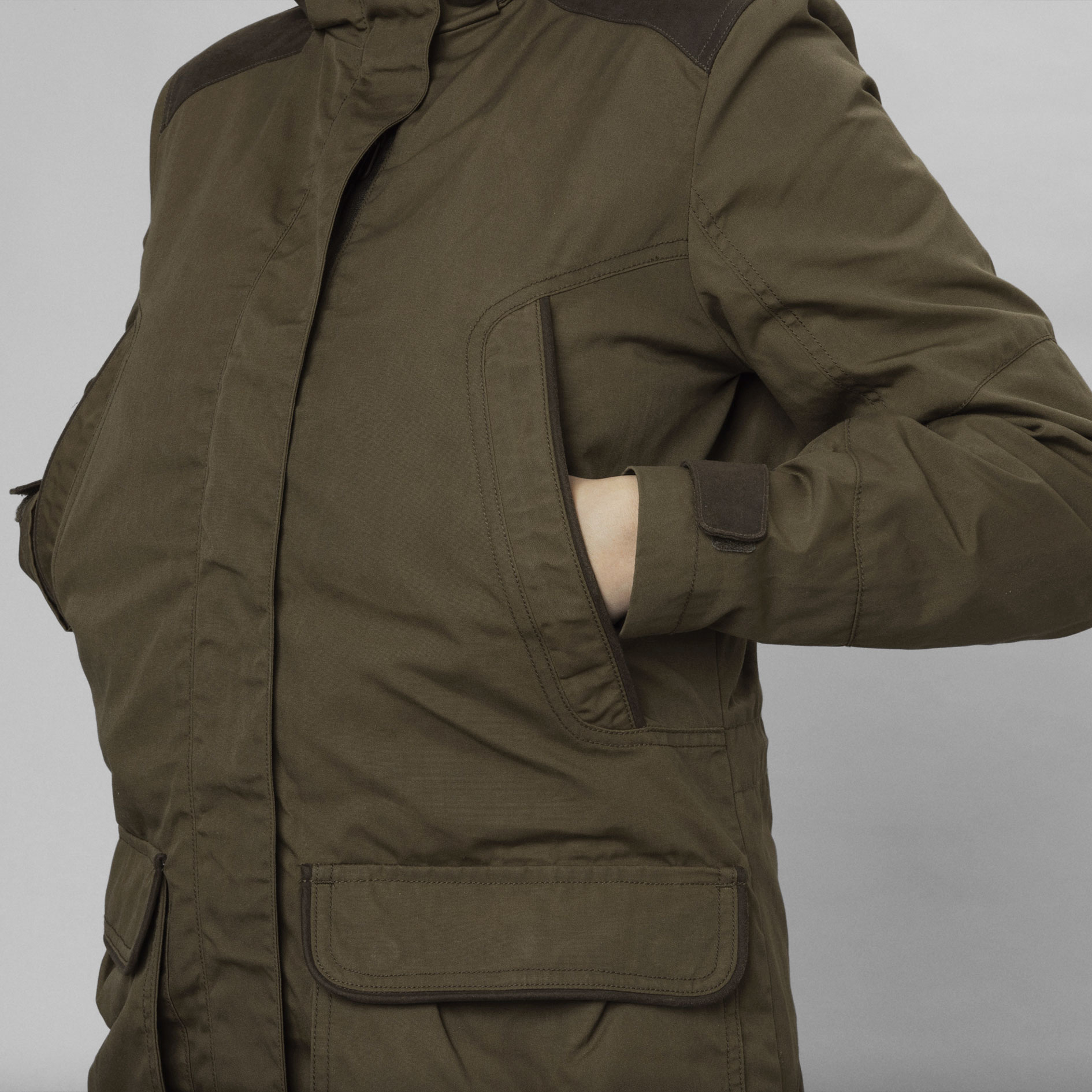 Seeland Key-Point Kora Damen Jacke, Pine green/Grizzly brown, large image number 6