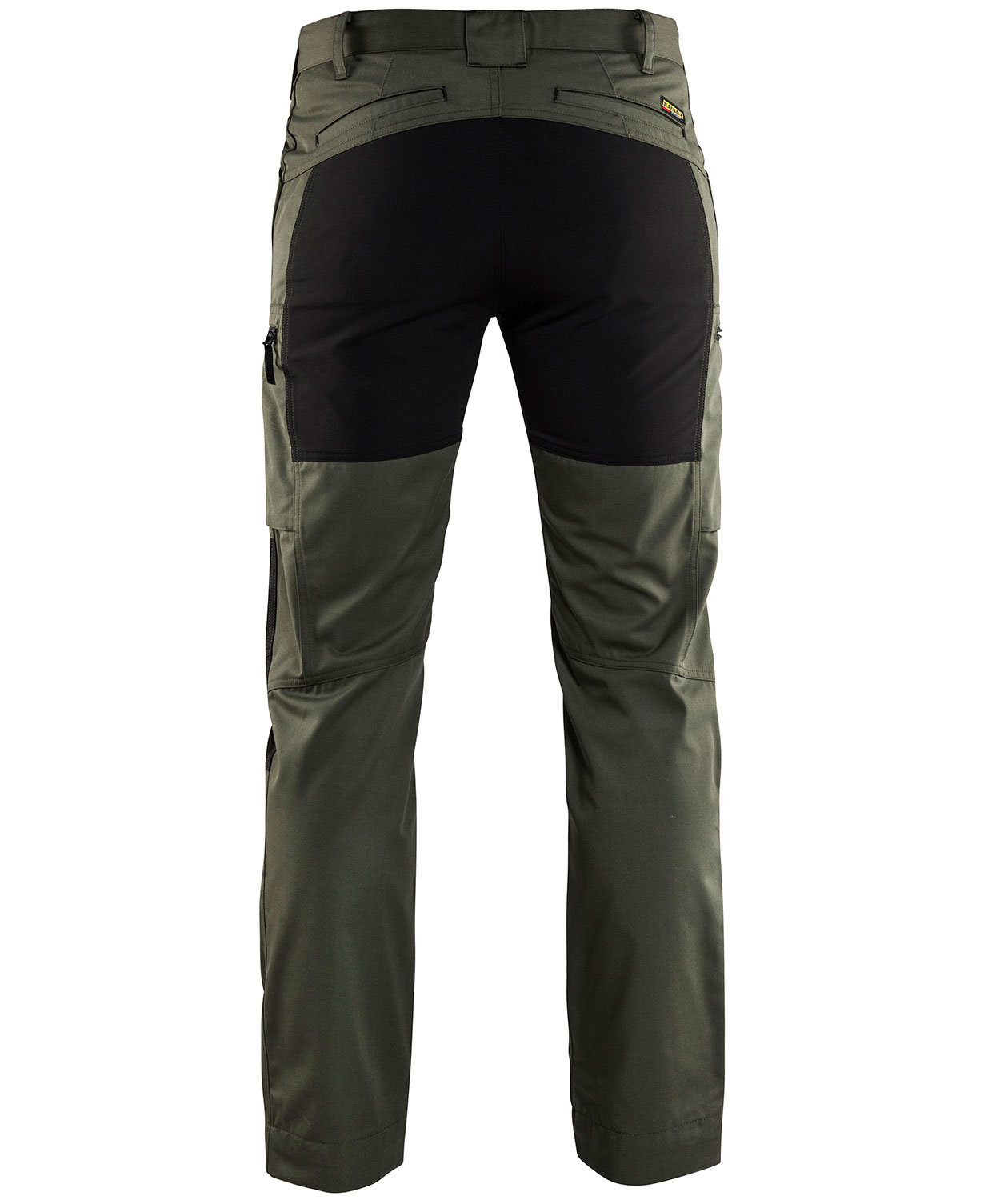 Bl&aring;kl&auml;der Unite servicebyxa, Milit&auml;rgr&ouml;n/Svart