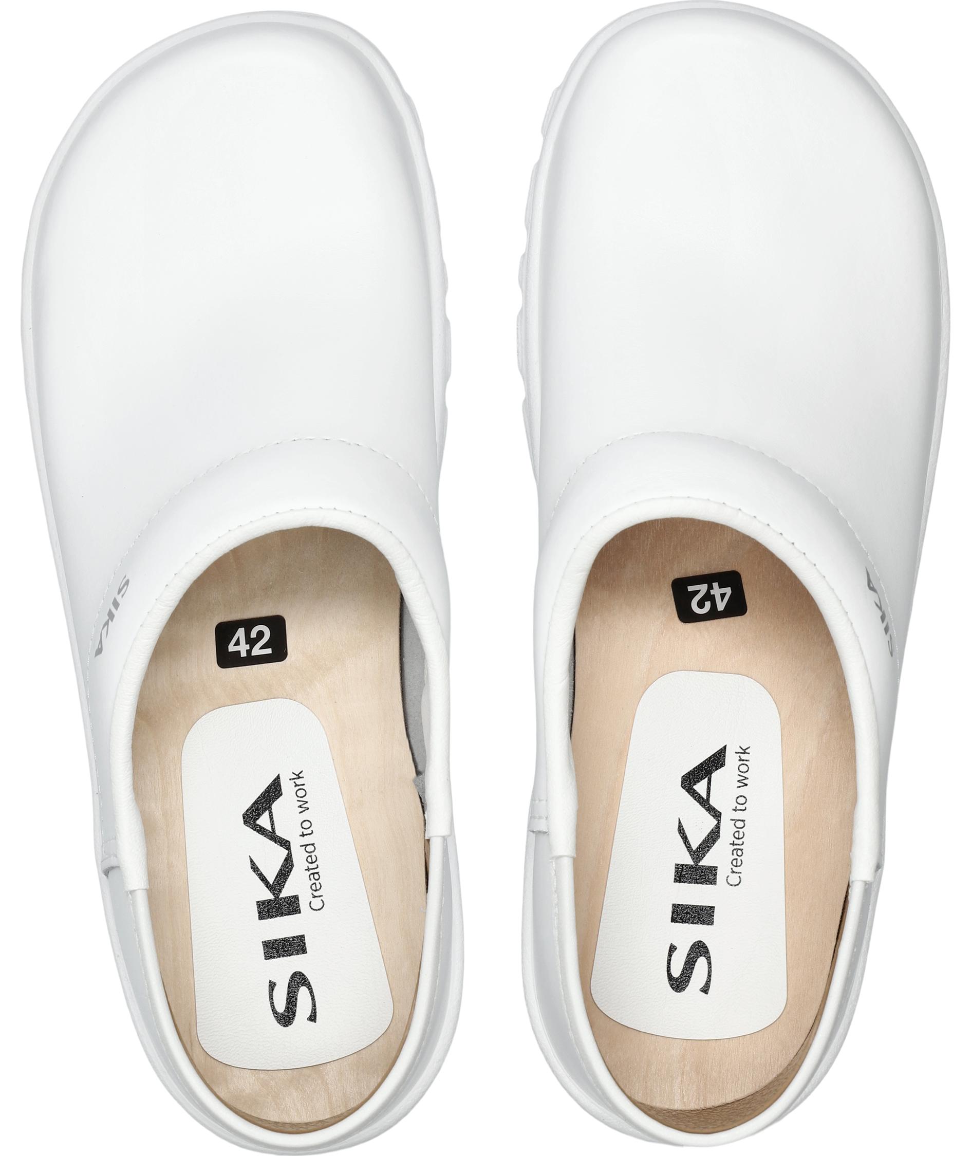 Sika Comfort clogs with heel cover OB, White, large image number 3