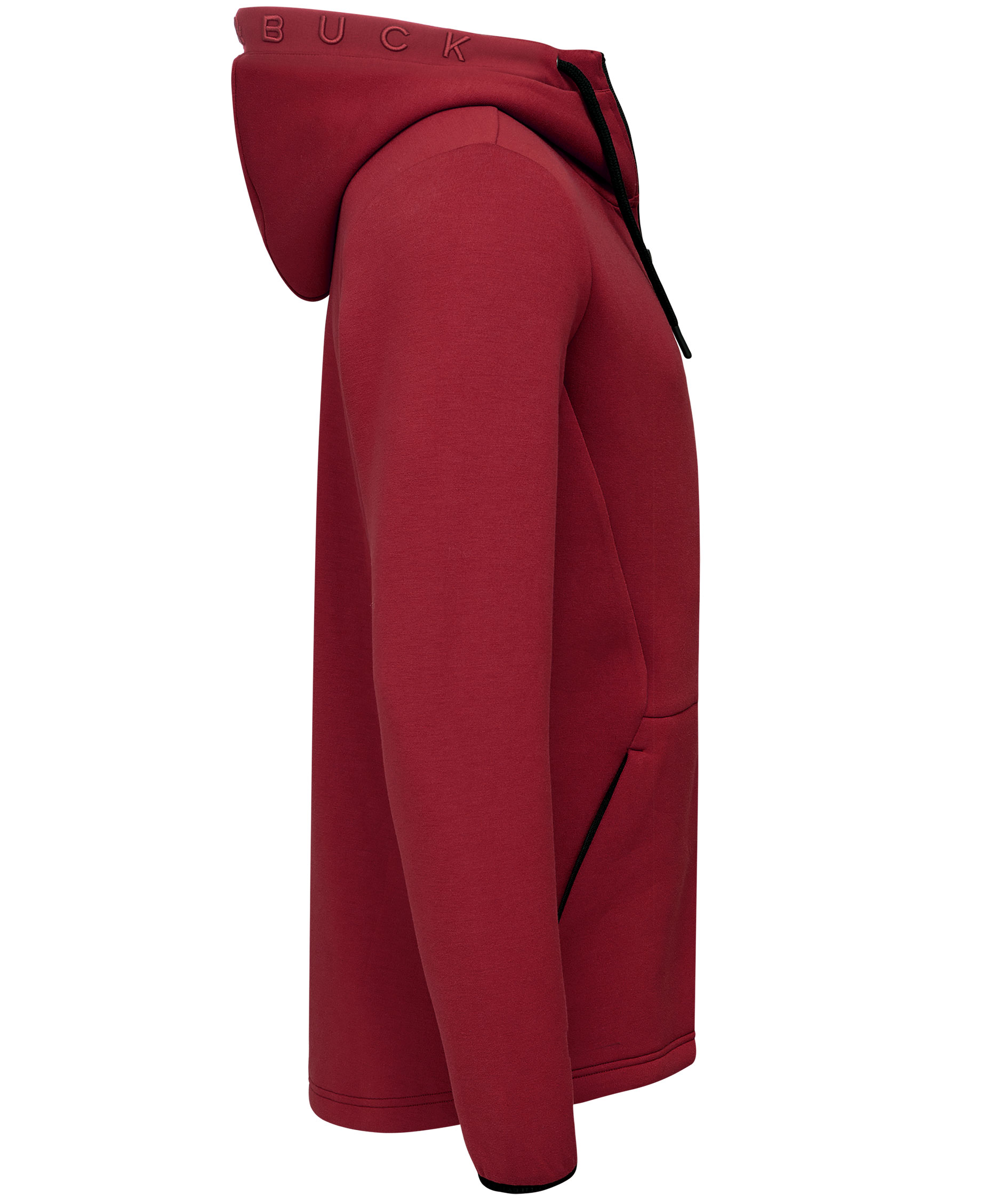 Cutter & Buck Pemberton hoodie med blixtl&aring;s, Vinr&ouml;d, large image number 2