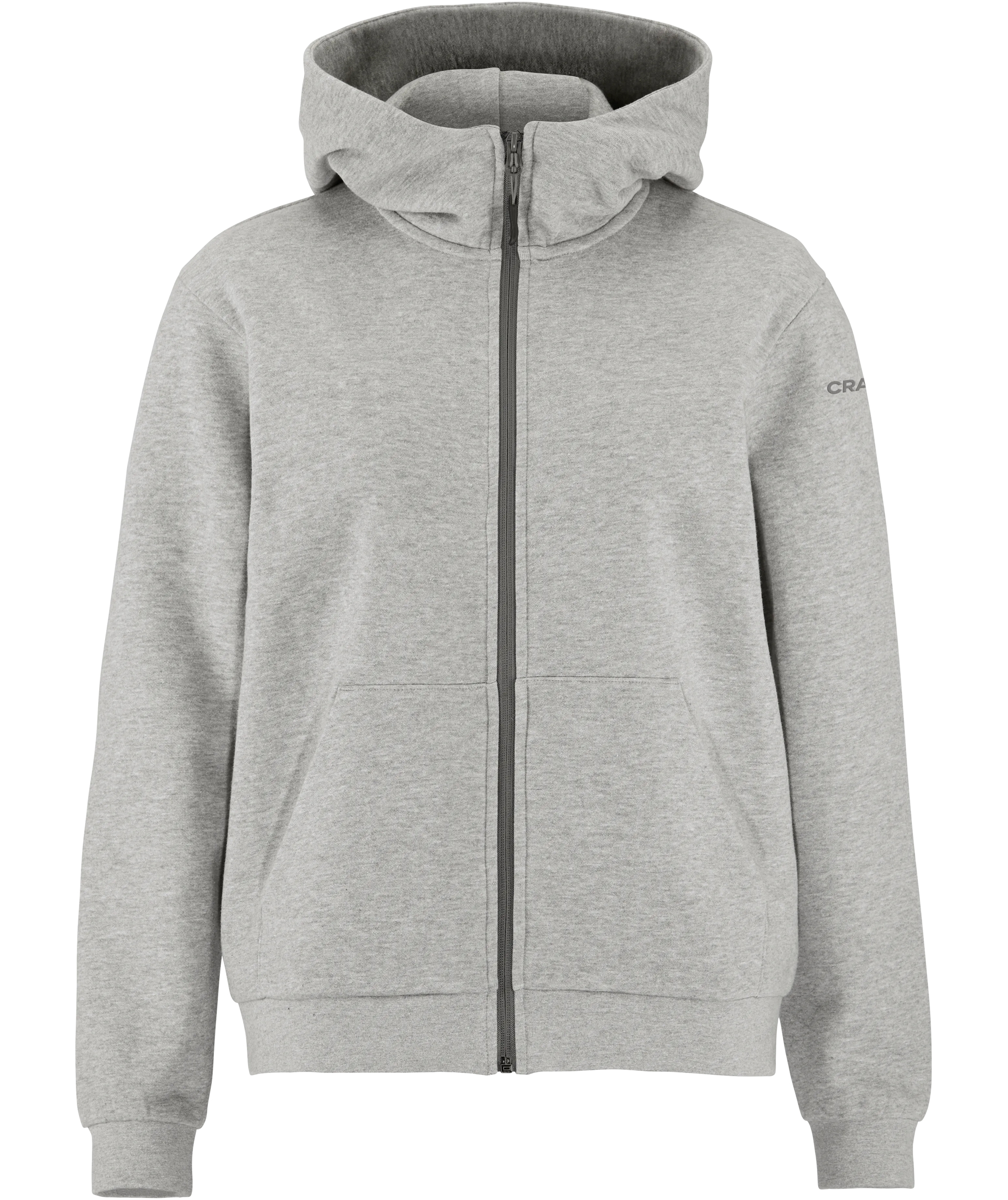 Craft Community 2.0 hoodie med dragkedja dam, Grey/Melange, large image number 0