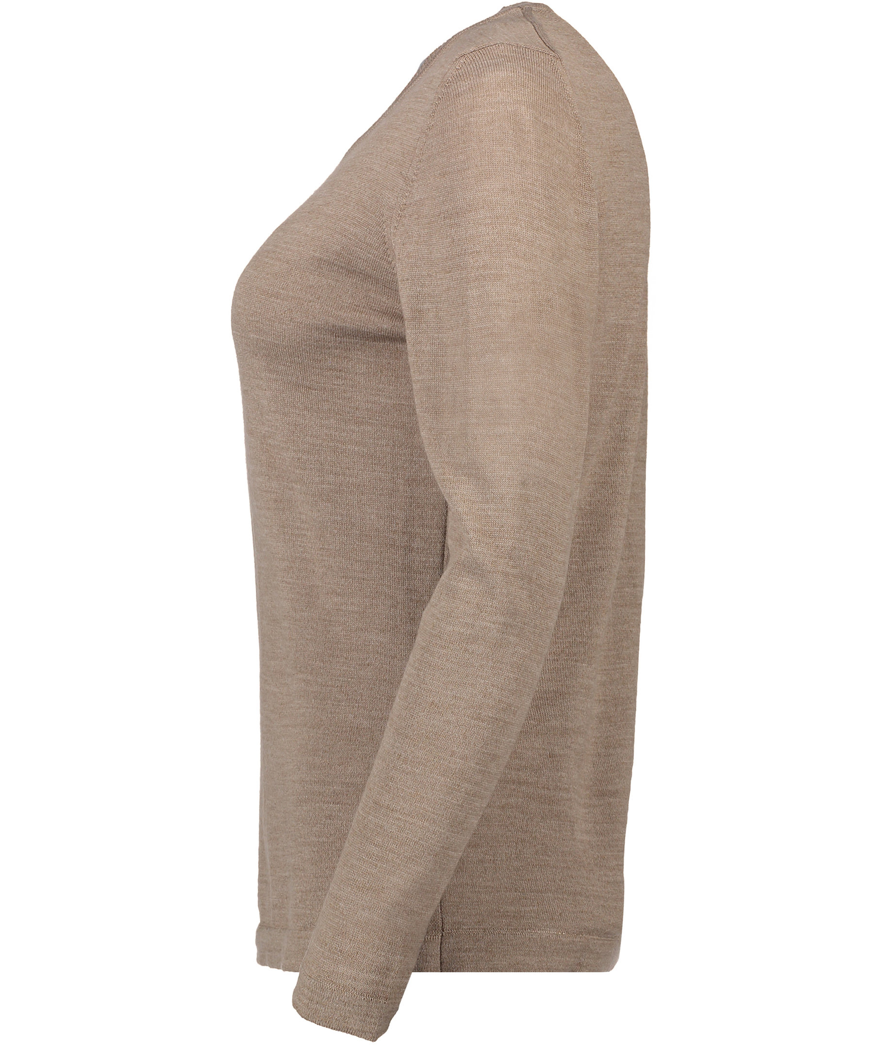 Seven Seas dame strikkpullover med merinoull, Sand melange, large image number 3