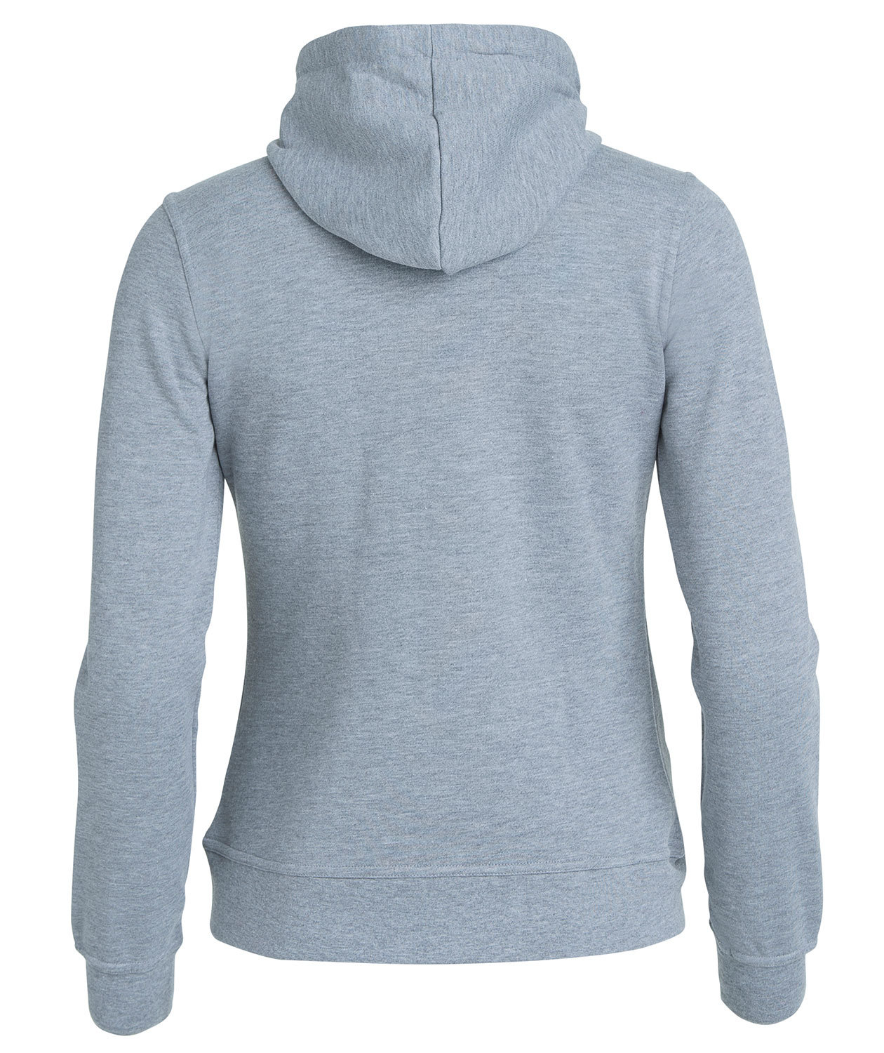 Clique Basic Hoody Zip dame h&aelig;ttetr&oslash;je, Gr&aring;&nbsp;Melange, large image number 2