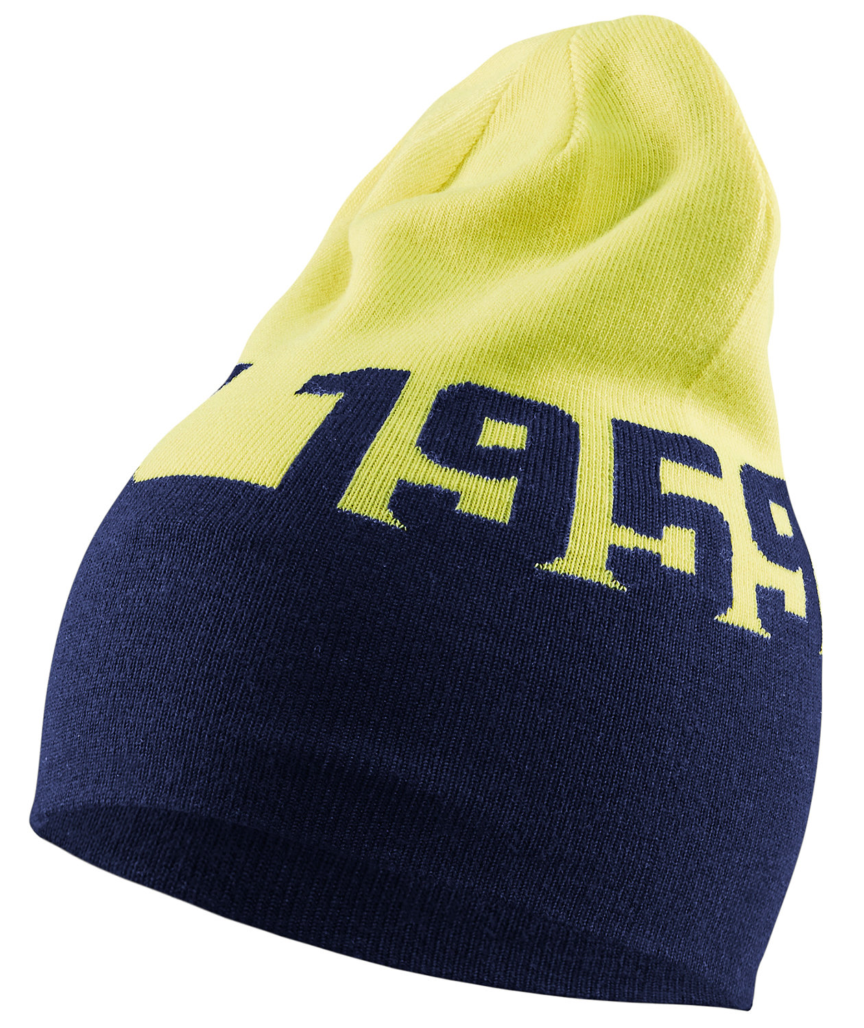 Bl&aring;kl&auml;der v&auml;ndbar stickad m&ouml;ssa, Marin/Hi-Vis gul