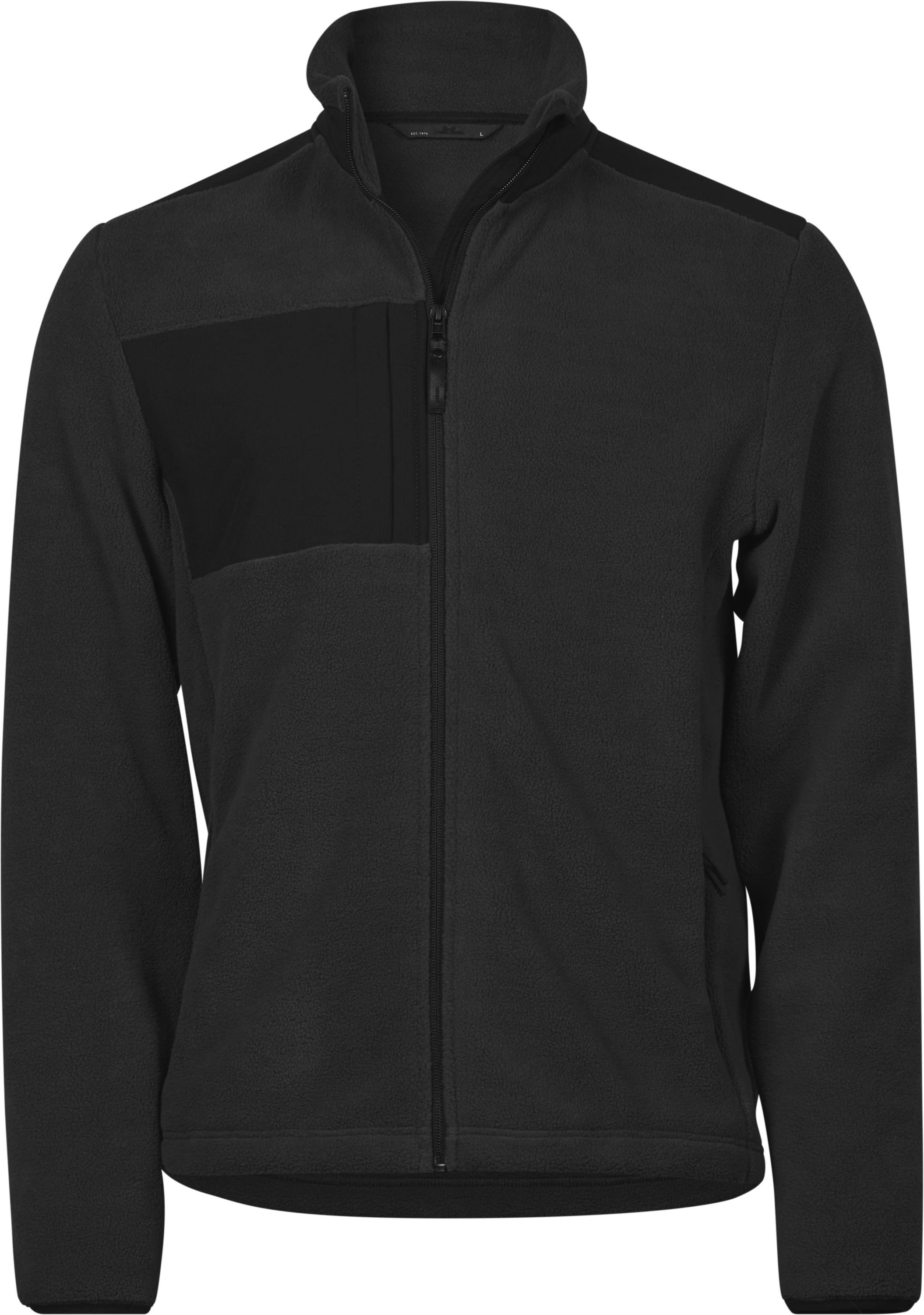 Tee Jays Mountain fleecejakke, Sort, Sort, swatch