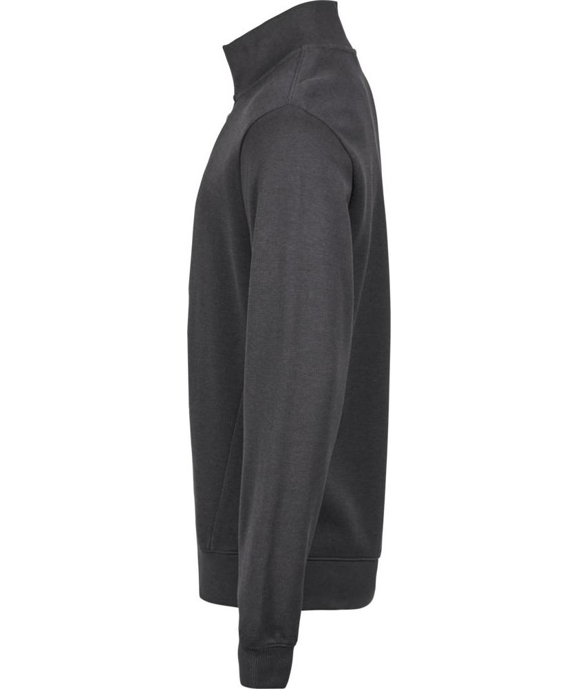 Tee Jays Half-zip Sweatshirt, Dark Grey, large image number 4