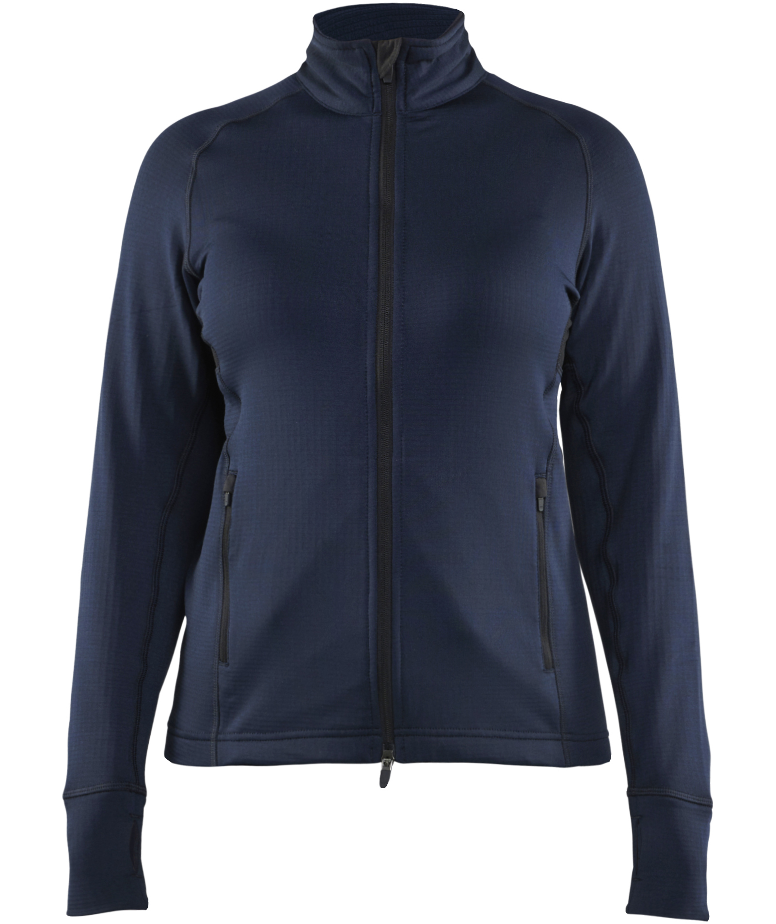 Bl&aring;kl&auml;der Striker dame fleecetr&oslash;je, Marine