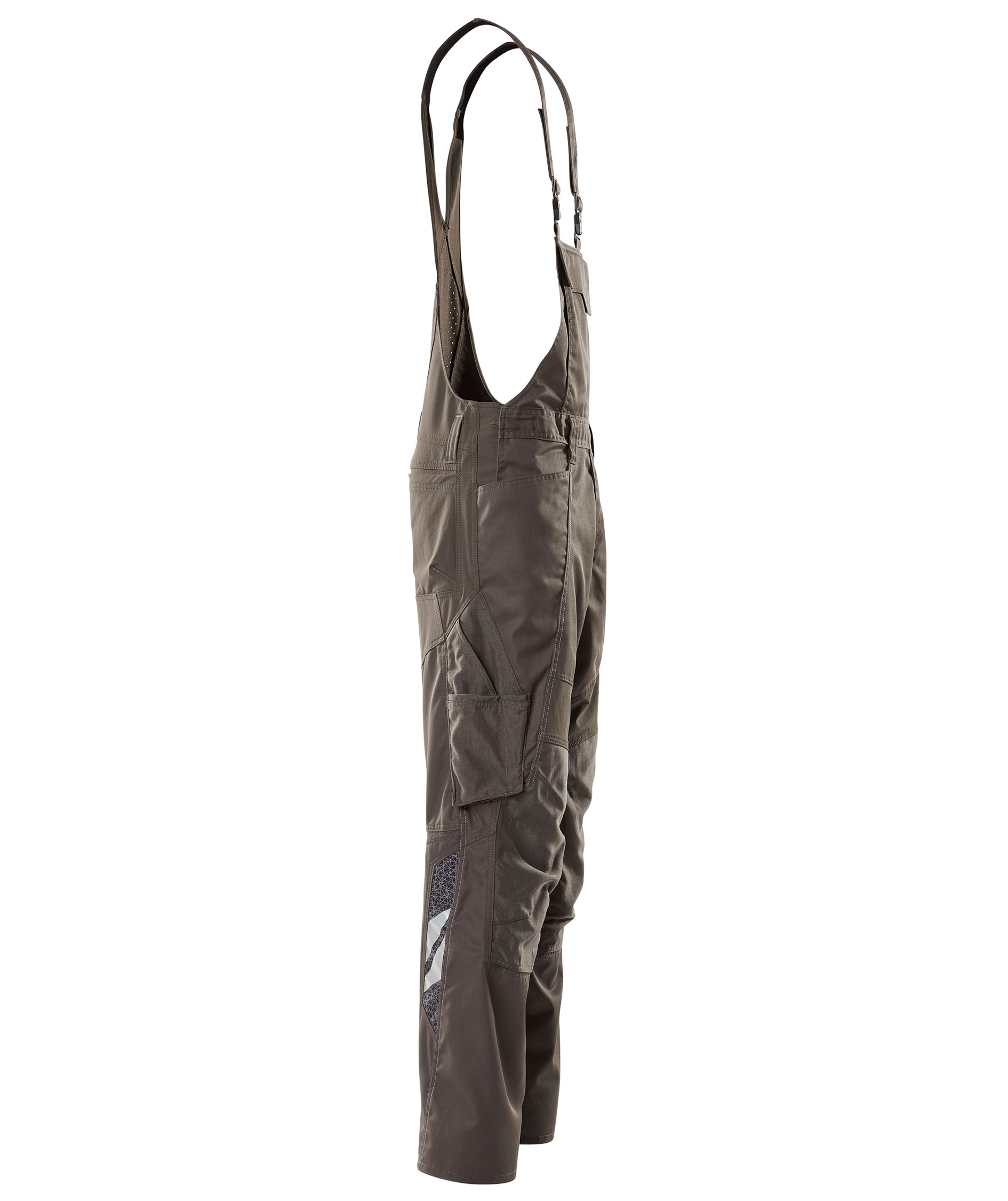 Mascot Accelerate work bib and brace full stretch, Dark Antrachite, large image number 2