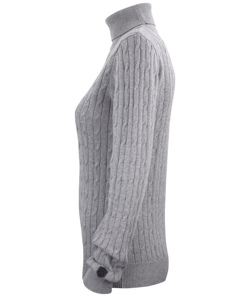 Cutter & Buck Blakely women's turtleneck, Grey melange, large image number 3