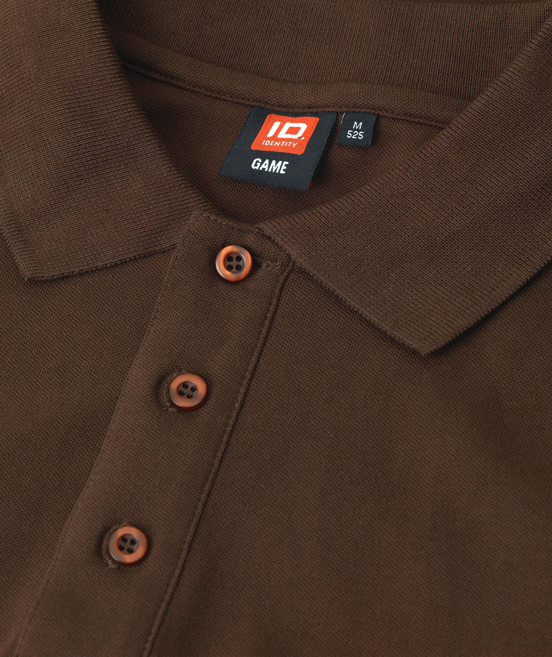 ID Stretch polo T-skjorte, Mocca, large image number 3