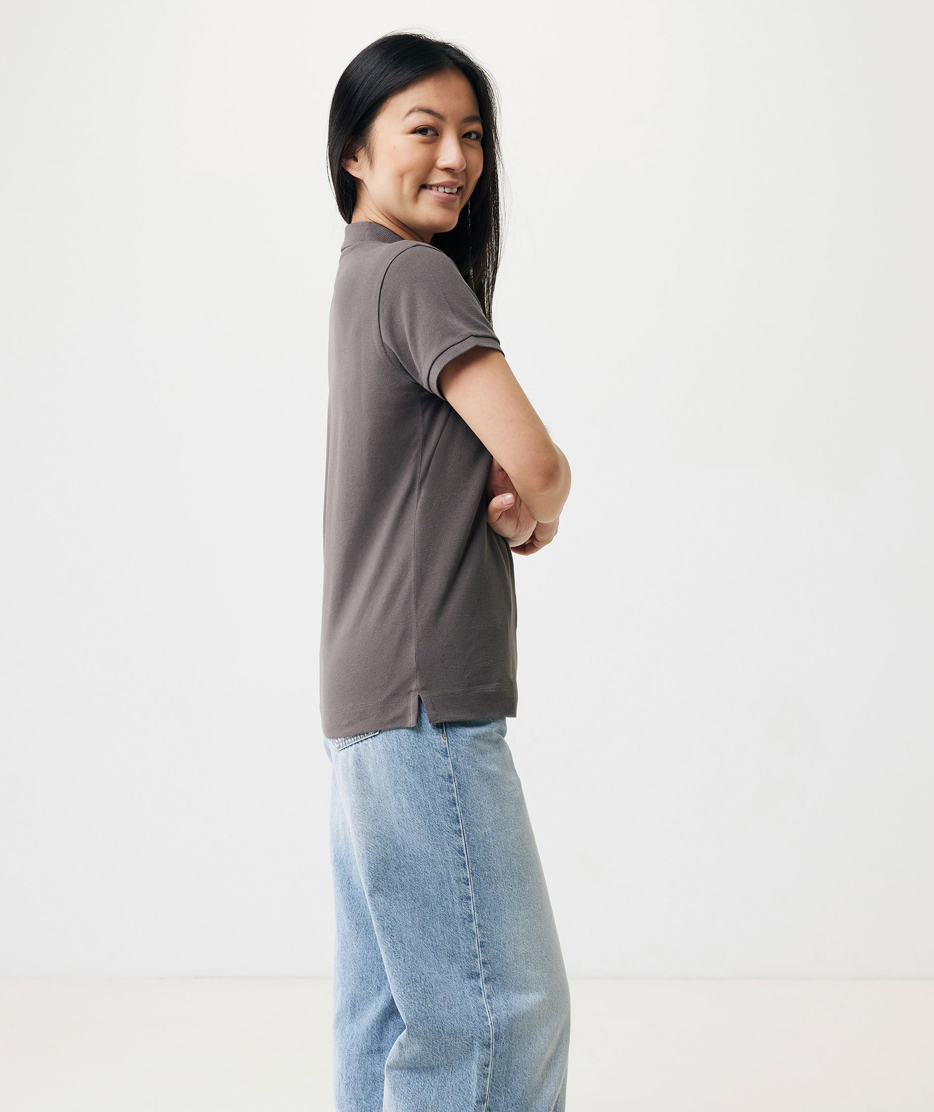 Iqoniq Yosemite Damen Poloshirt, Steinkohle, large image number 4