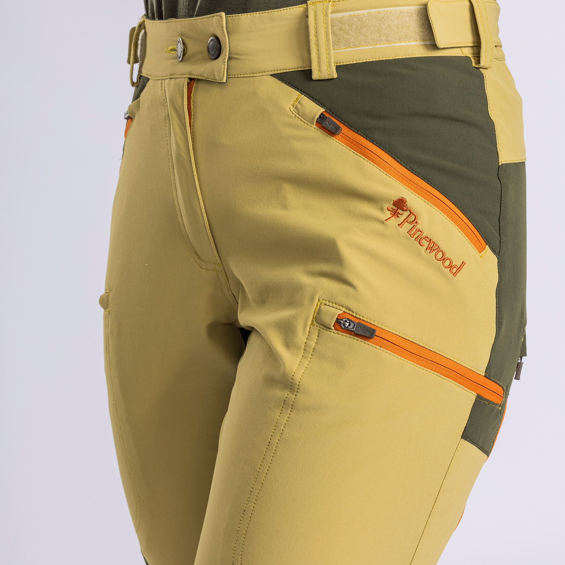 Pinewood&nbsp;Abisko Light damebukser, Golden Hay/Moss Green, large image number 5