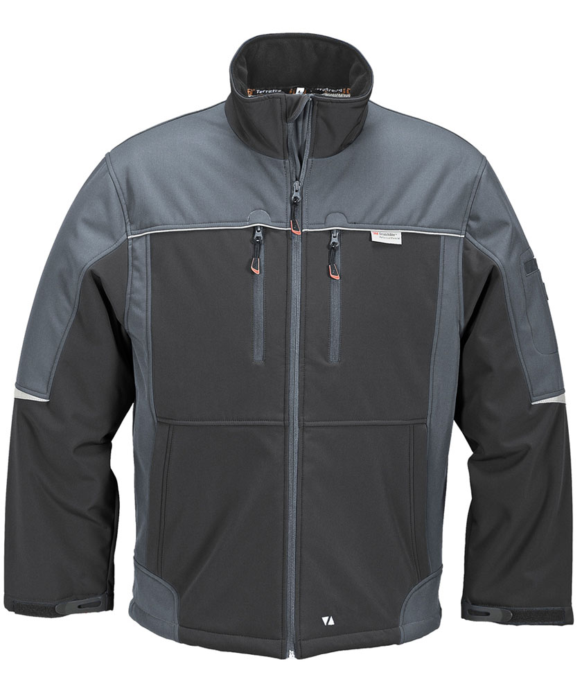 Terrax softshelljacka till barn, Svart/Gr&aring;