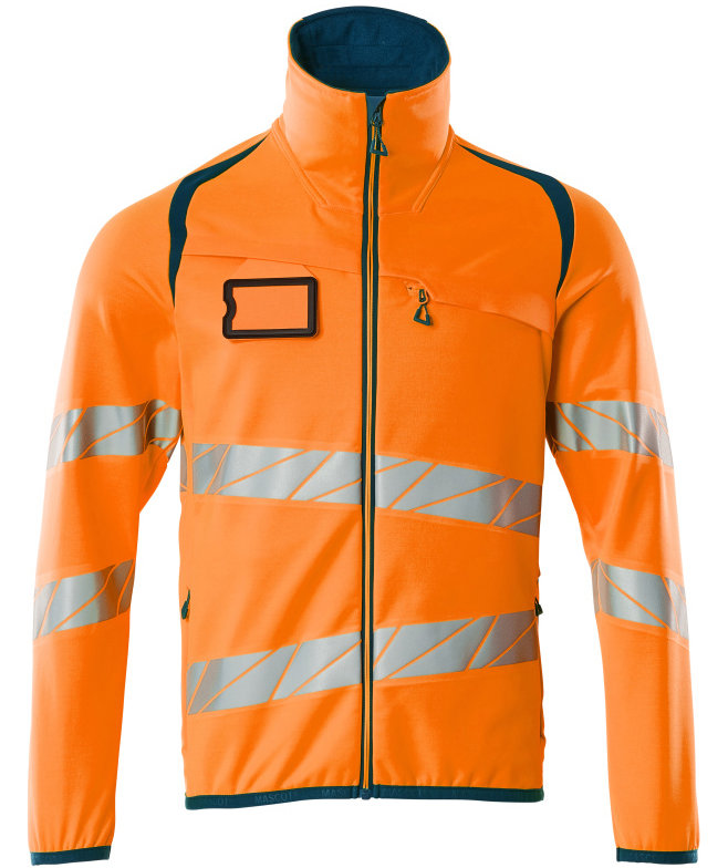 Mascot Accelerate Safe fleecejakke, Hi-Vis Orange/M&oslash;rk Petroleum, Hi-Vis Orange/M&oslash;rk Petroleum, swatch