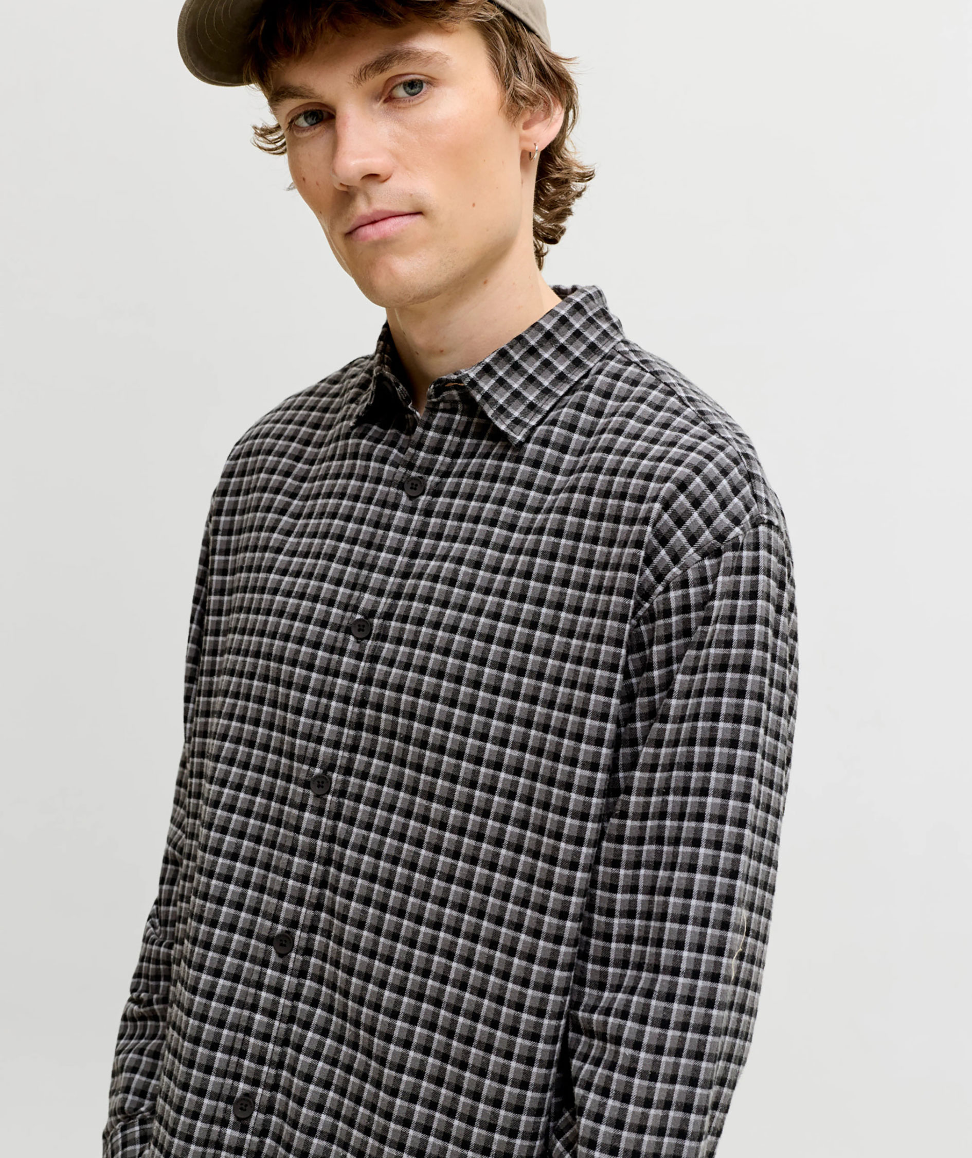Jack & Jones JJCARTER CHECK Hemd, Black, large image number 6