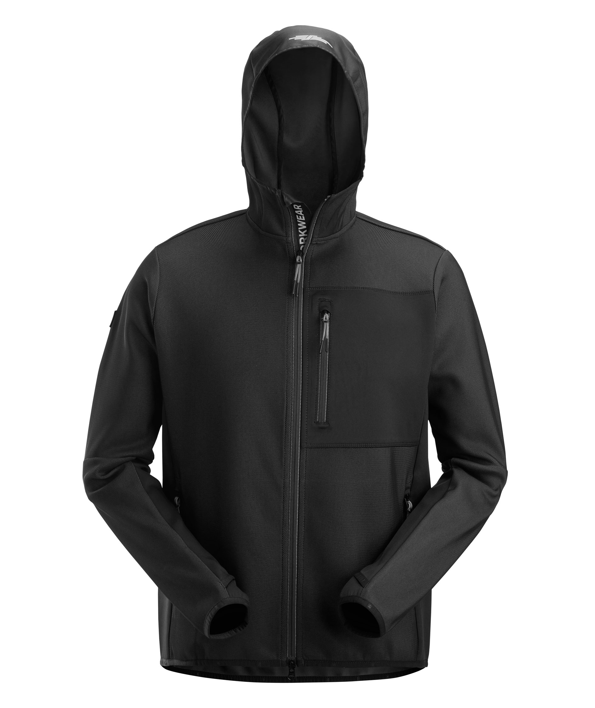 Snickers flexiWork hettegenser 8044, Svart, Svart, swatch