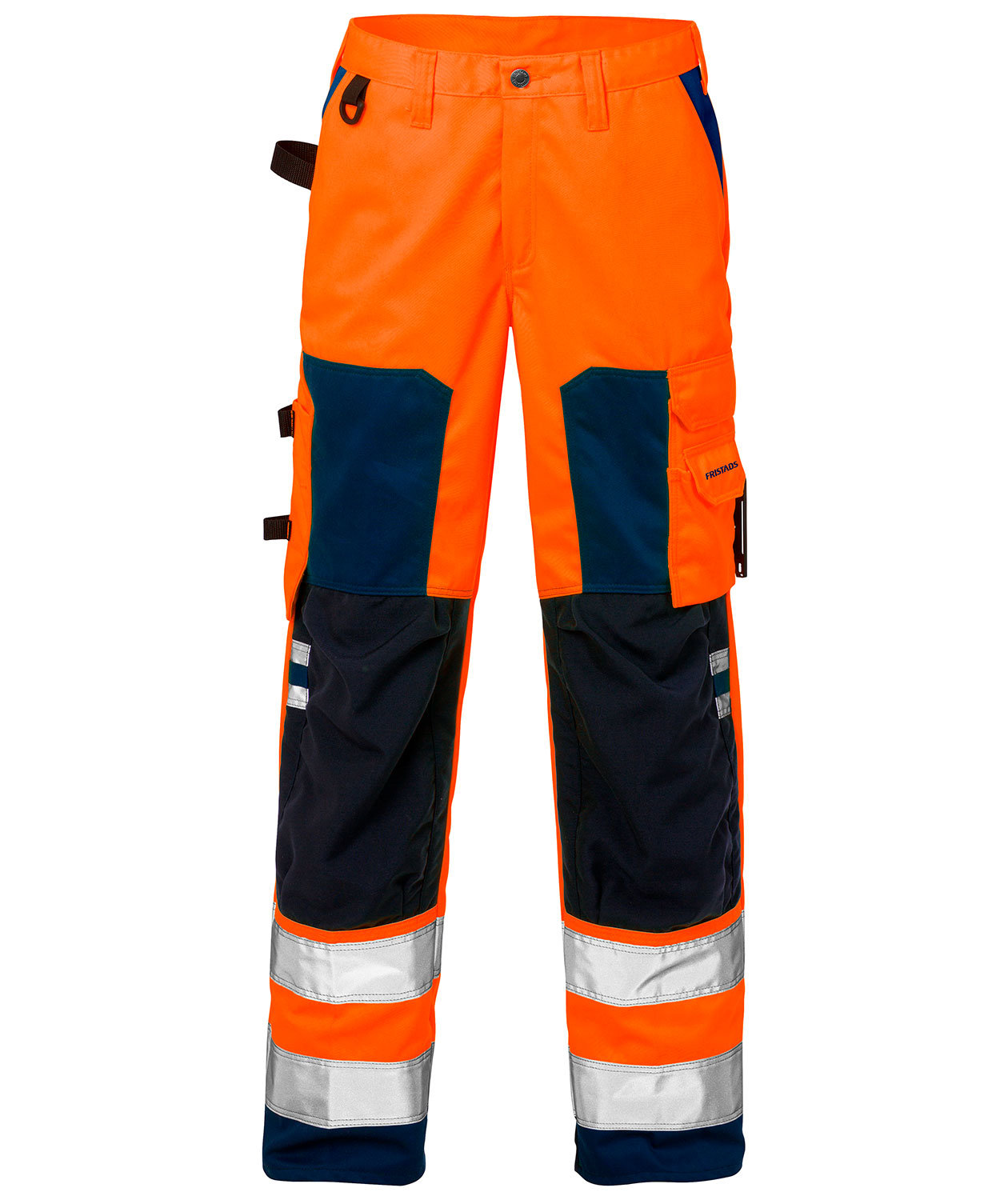 Fristads arbetsbyxa dam, Varsel Orange/Marinbl&aring;