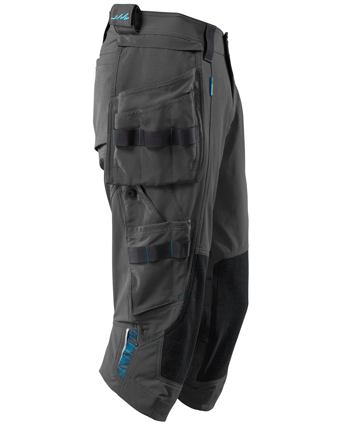 Mascot Advanced h&aring;ndverksknickers full stretch, M&oslash;rk Antrasitt, large image number 2