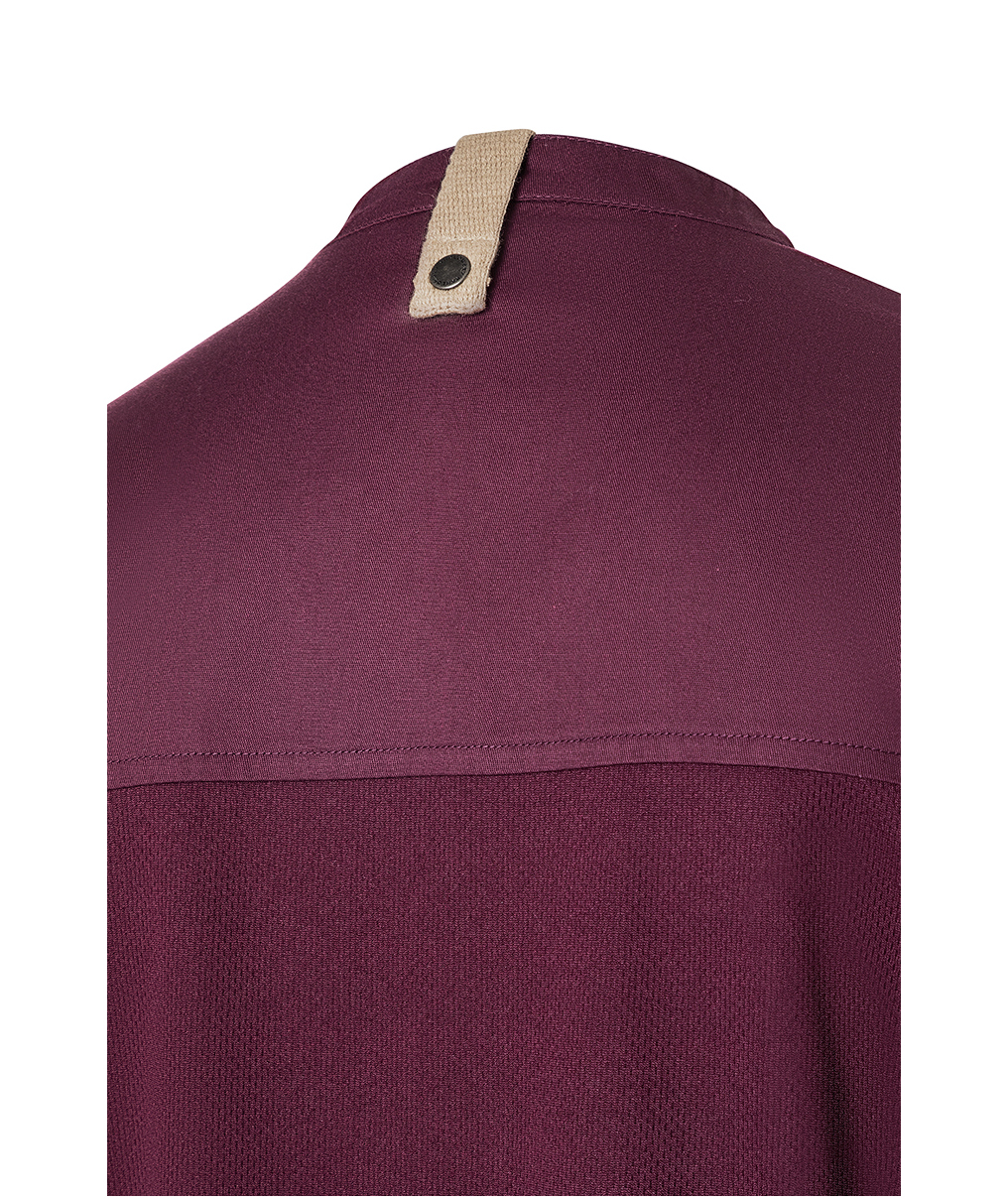 Karlowsky Green-Generation short sleeved chefs jacket, Aubergine, large image number 5