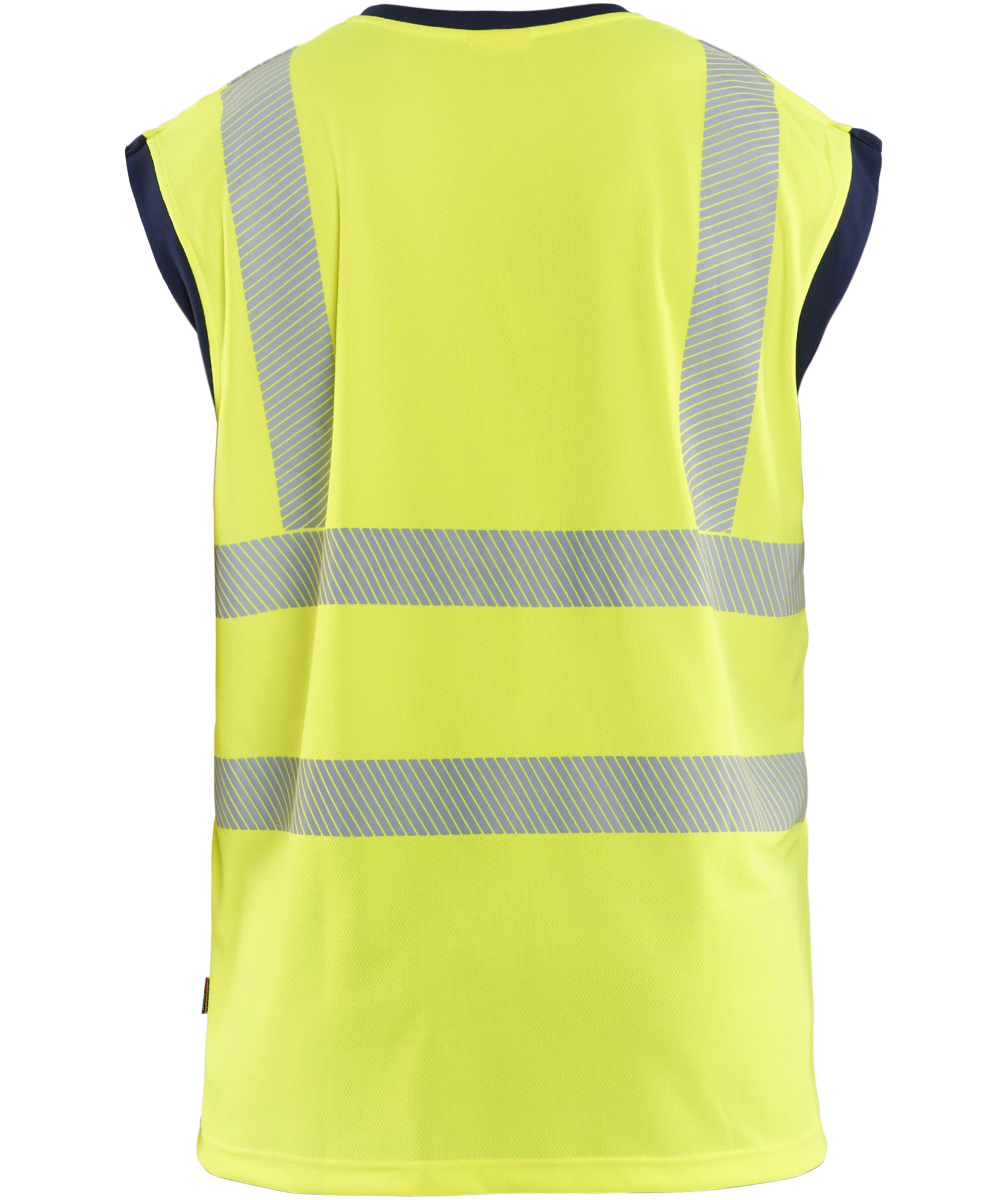 Bl&aring;kl&auml;der&nbsp;tank top, Hi-Vis gul/marinebl&aring;