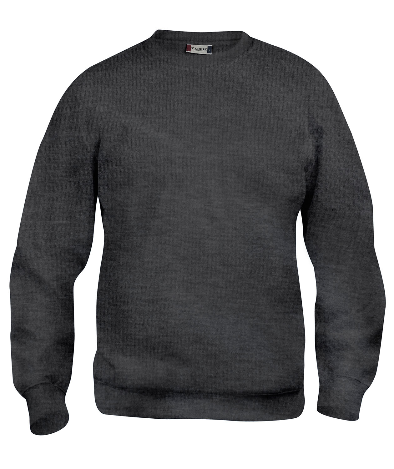 Clique Basic Roundneck sweatshirt, Antracitmelerad, Antracitmelerad, swatch