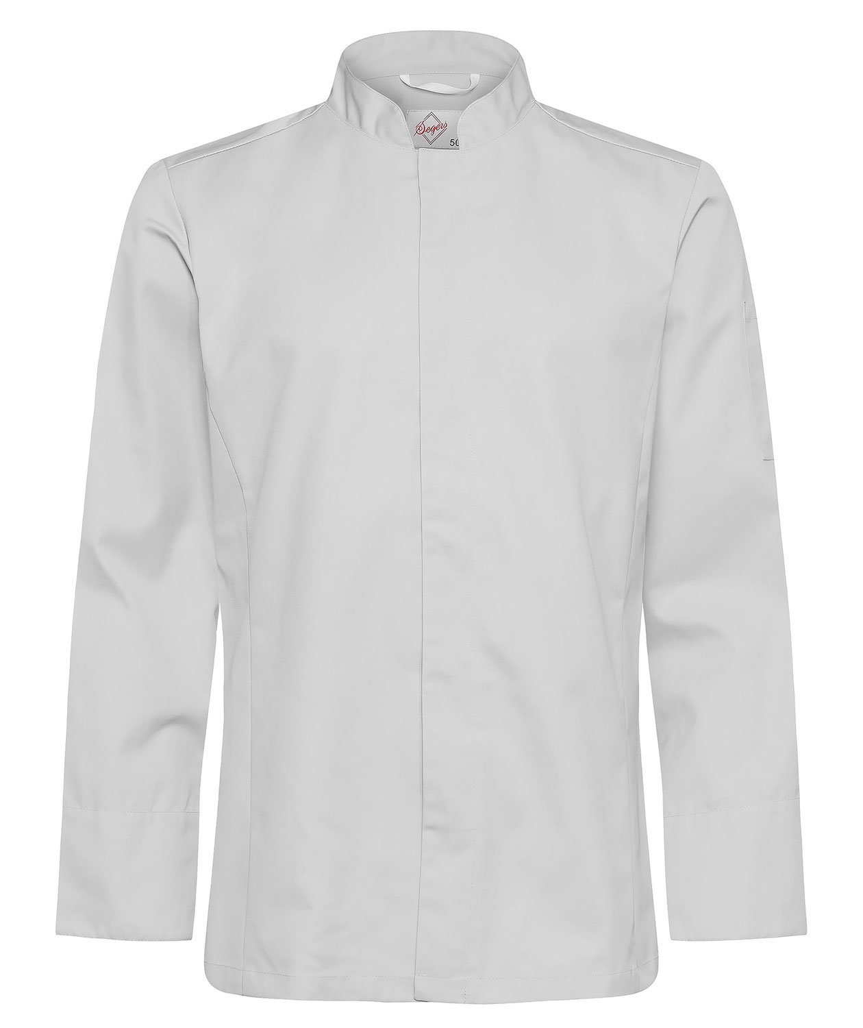 Segers slim fit kokkeskjorte, Lysegr&aring;