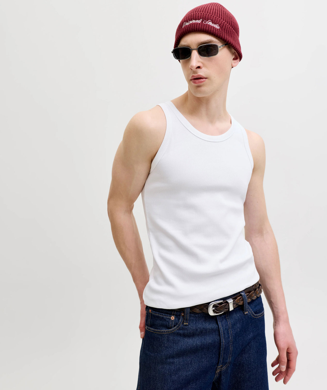 Jack & Jones JJEORGANIC singlet, Bright White, large image number 5