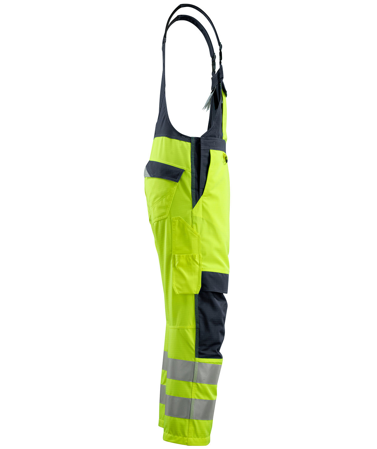 Mascot Multisafe Davos bib and brace, Hi-Vis Yellow/Dark Marine, large image number 3