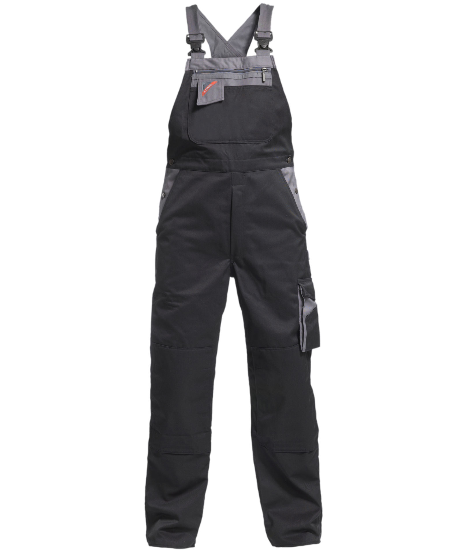Engel Enterprise overalls, Sort/Gr&aring;