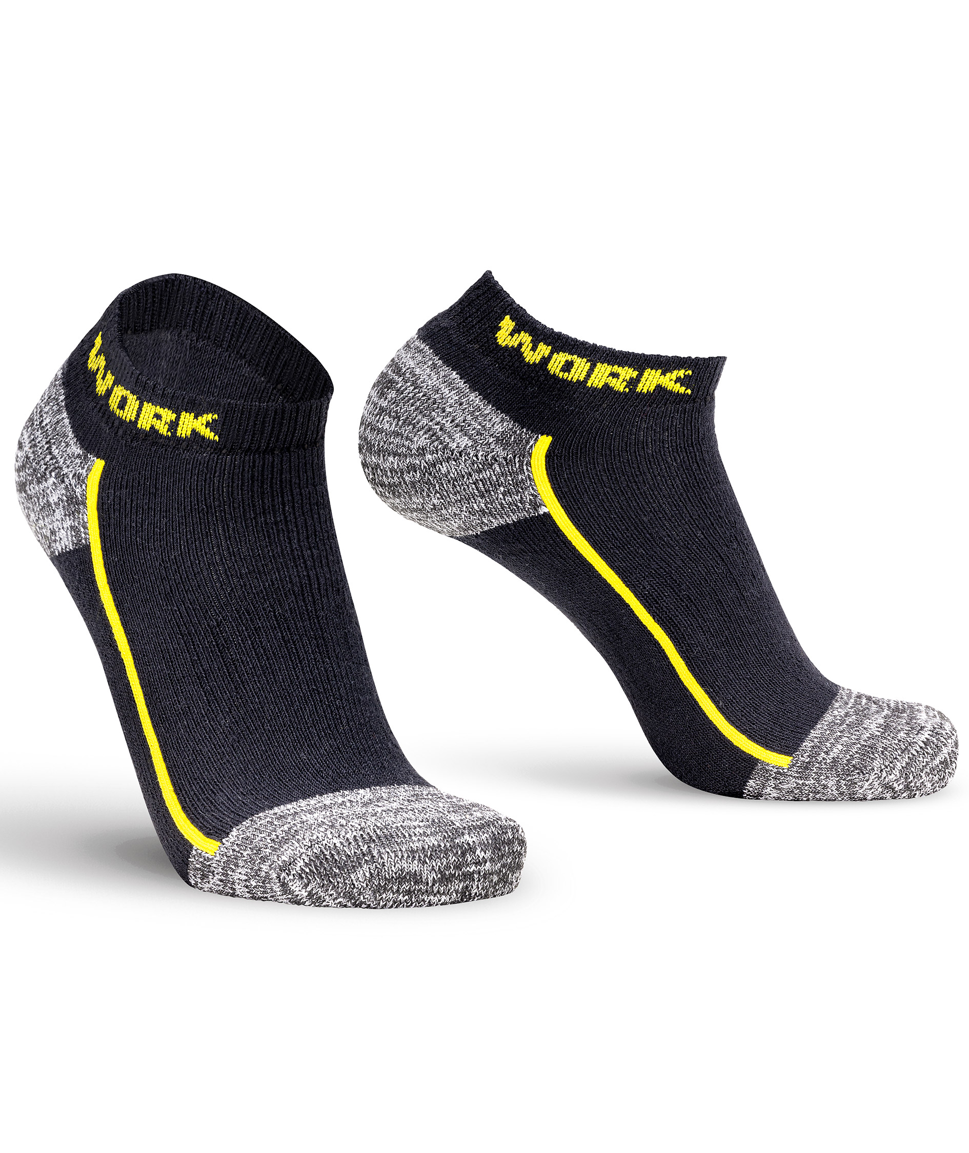 Worik 3 Strike Ankelstrumpor 3-pack, Black melange