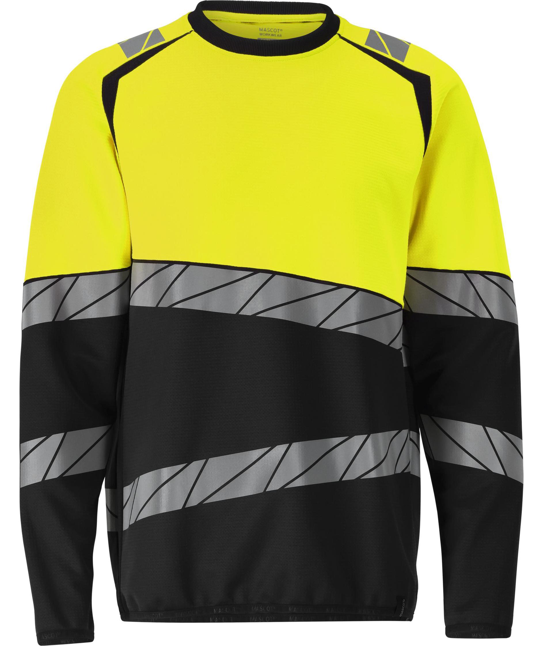 Mascot Accelerate Safe collegegenser, Svart/Hi-Vis Gul