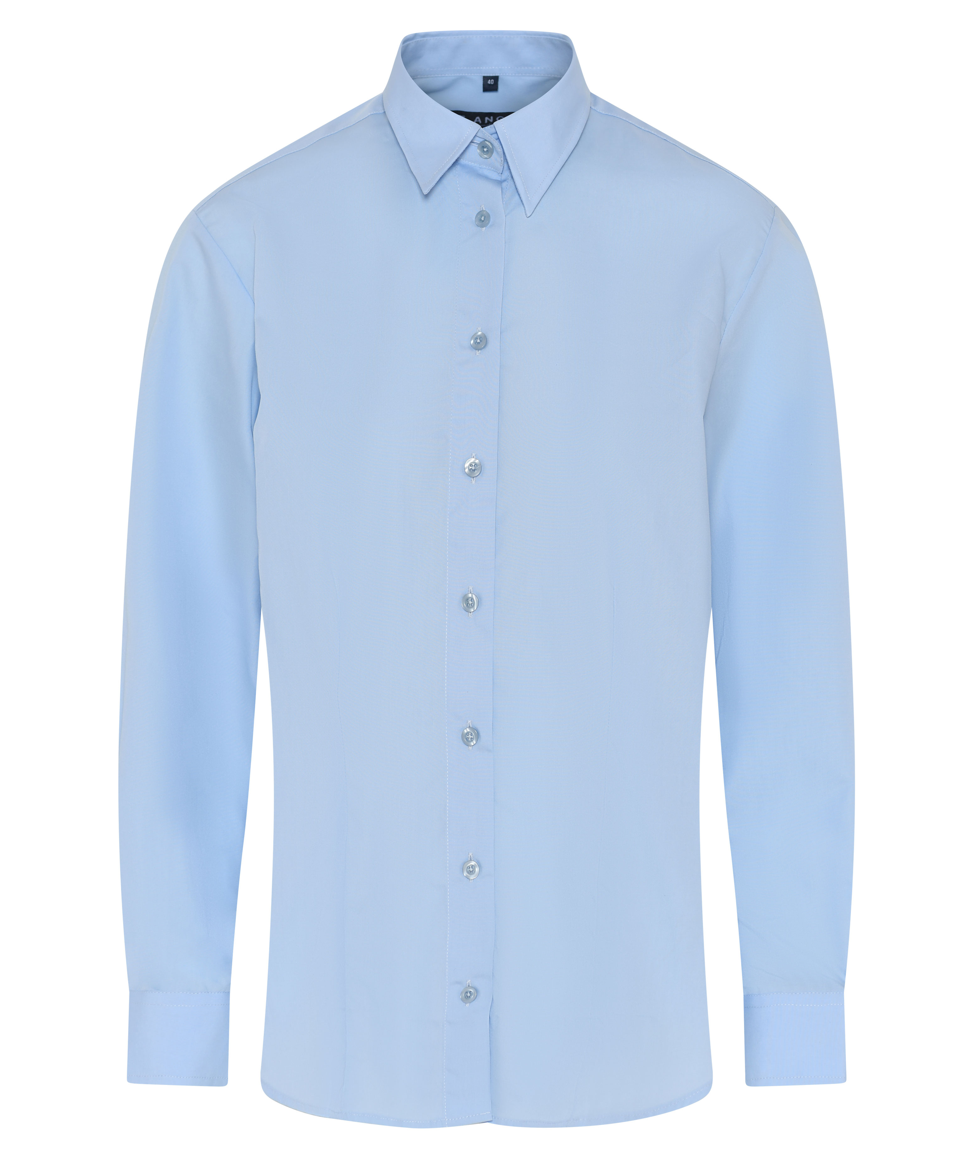 Angli Classic Business Blend skjorta dam, Ljusbl&aring;