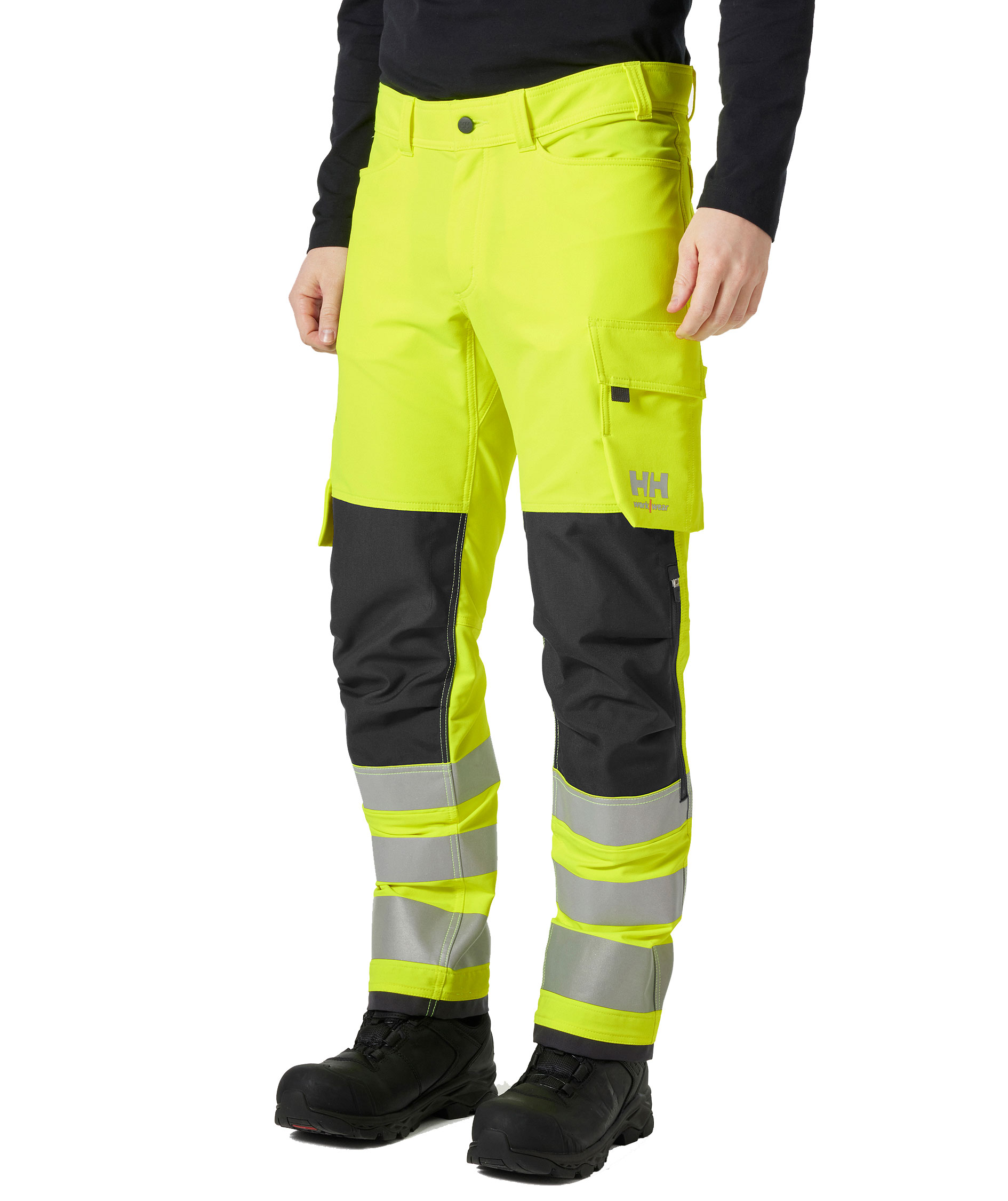 Helly Hansen Alna 4X arbetsbyxafull stretch, Varsel Gul/Ebony, large image number 1