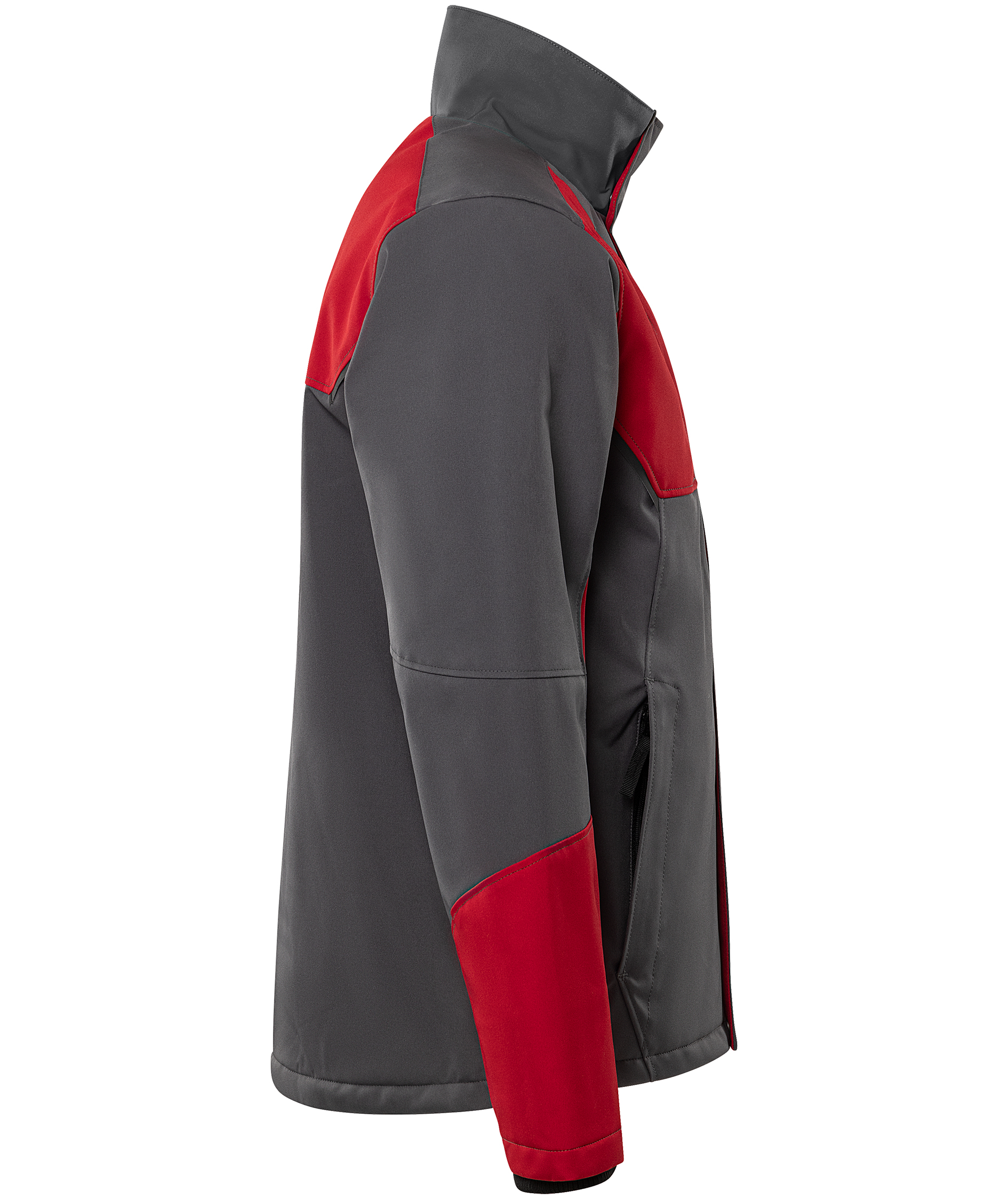 Fristads Softshell Winterjacke 4931 GSW full stretch, Grau/Rot, large image number 4