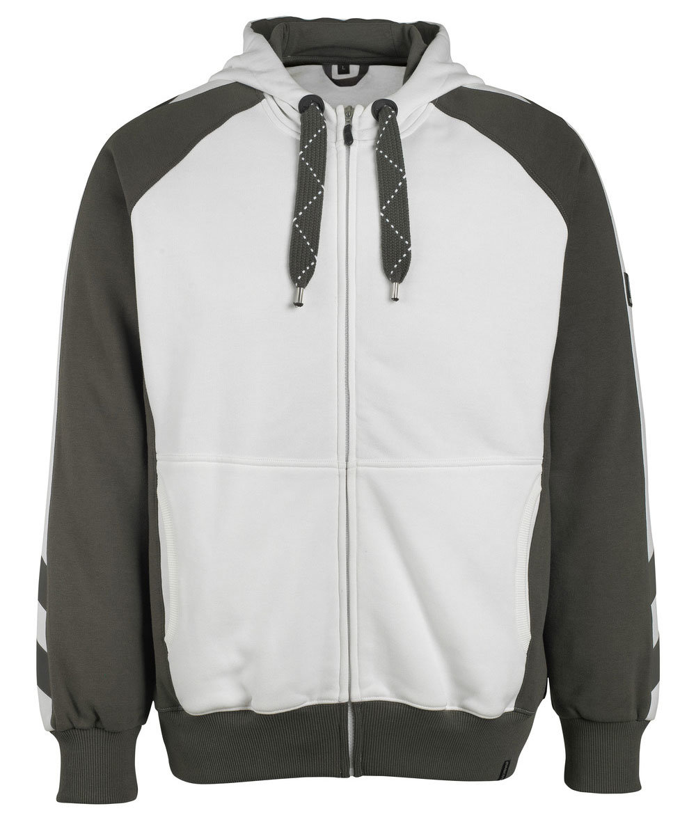 Mascot Wiesbaden hettegenser, Hvit/M&oslash;rk&nbsp;Antrasittgr&aring;, Hvit/M&oslash;rk&nbsp;Antrasittgr&aring;, swatch