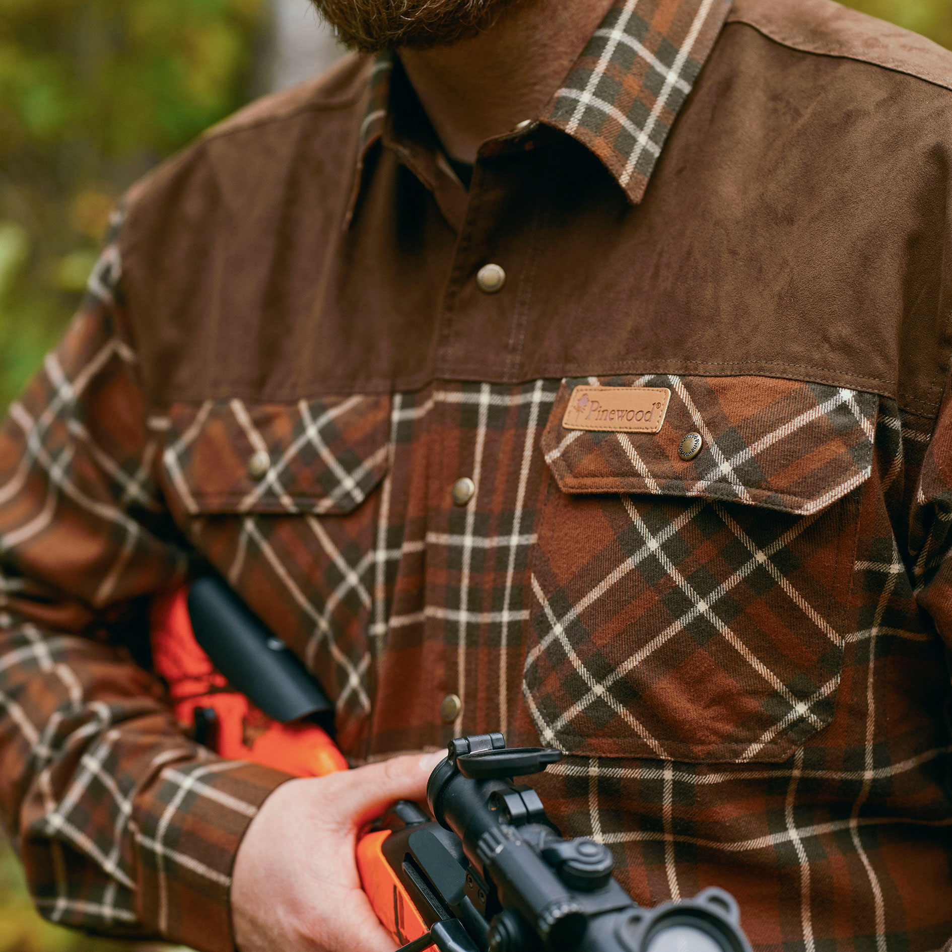 Pinewood Douglas foret skovmandsskjorte, Nougat/Beige, large image number 4