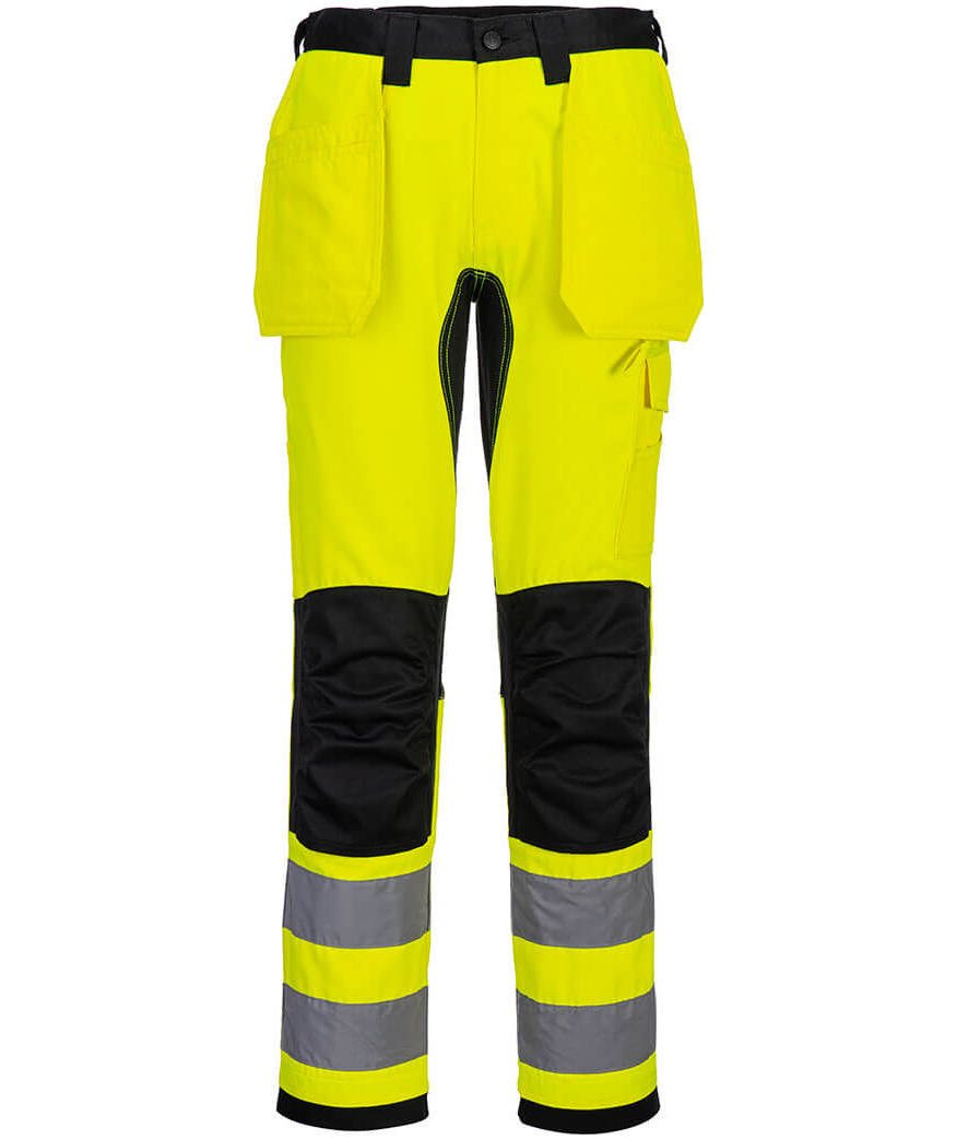 Portwest WX2 Eco hantverksbyxa, Varsel Gul/Svart