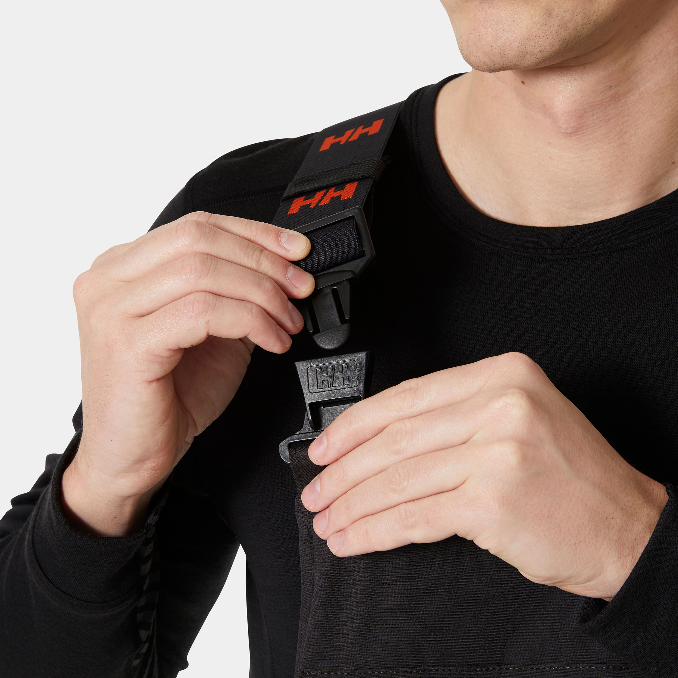 Helly Hansen Alna 4X h&auml;ngselbyxa full stretch, Varsel Gul/Ebony, large image number 4