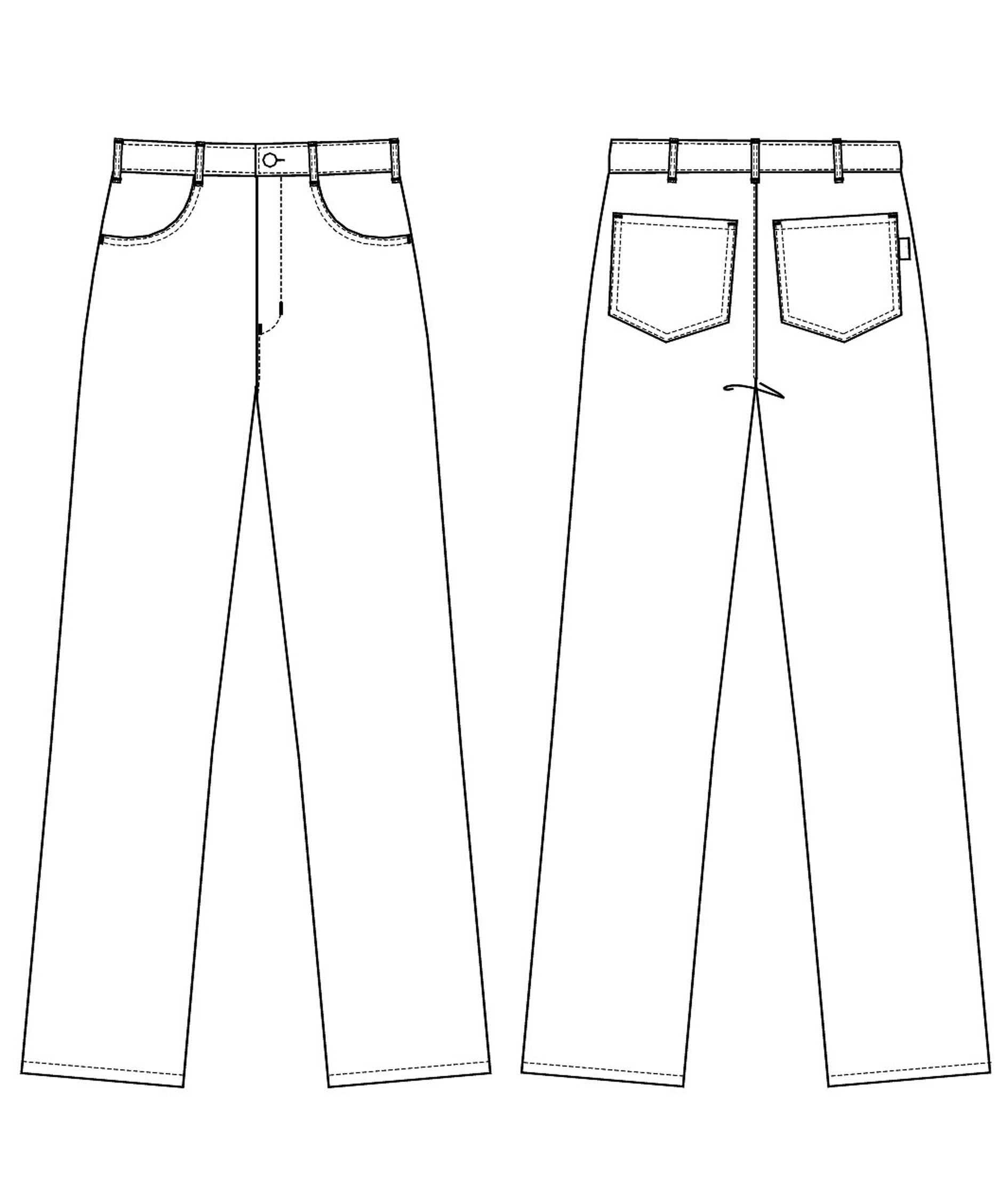 Kentaur byxa jeans med ekstra benl&auml;ng, Svart