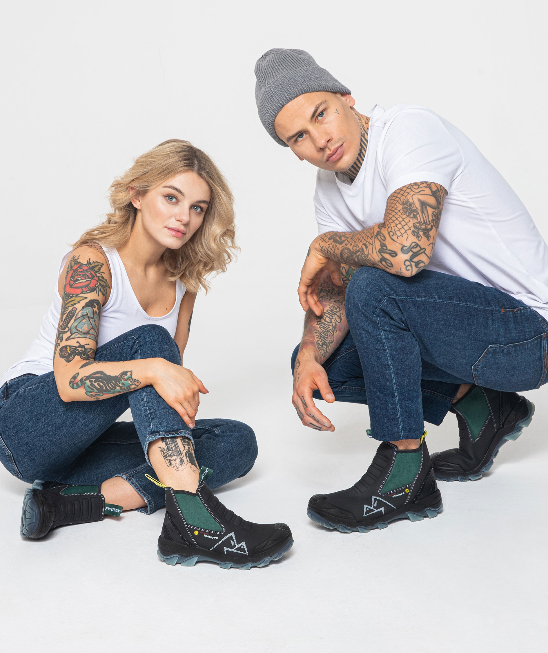 Airtox GLC sikkerhedsst&oslash;vletter S3, Sort/Gr&oslash;n, large image number 3