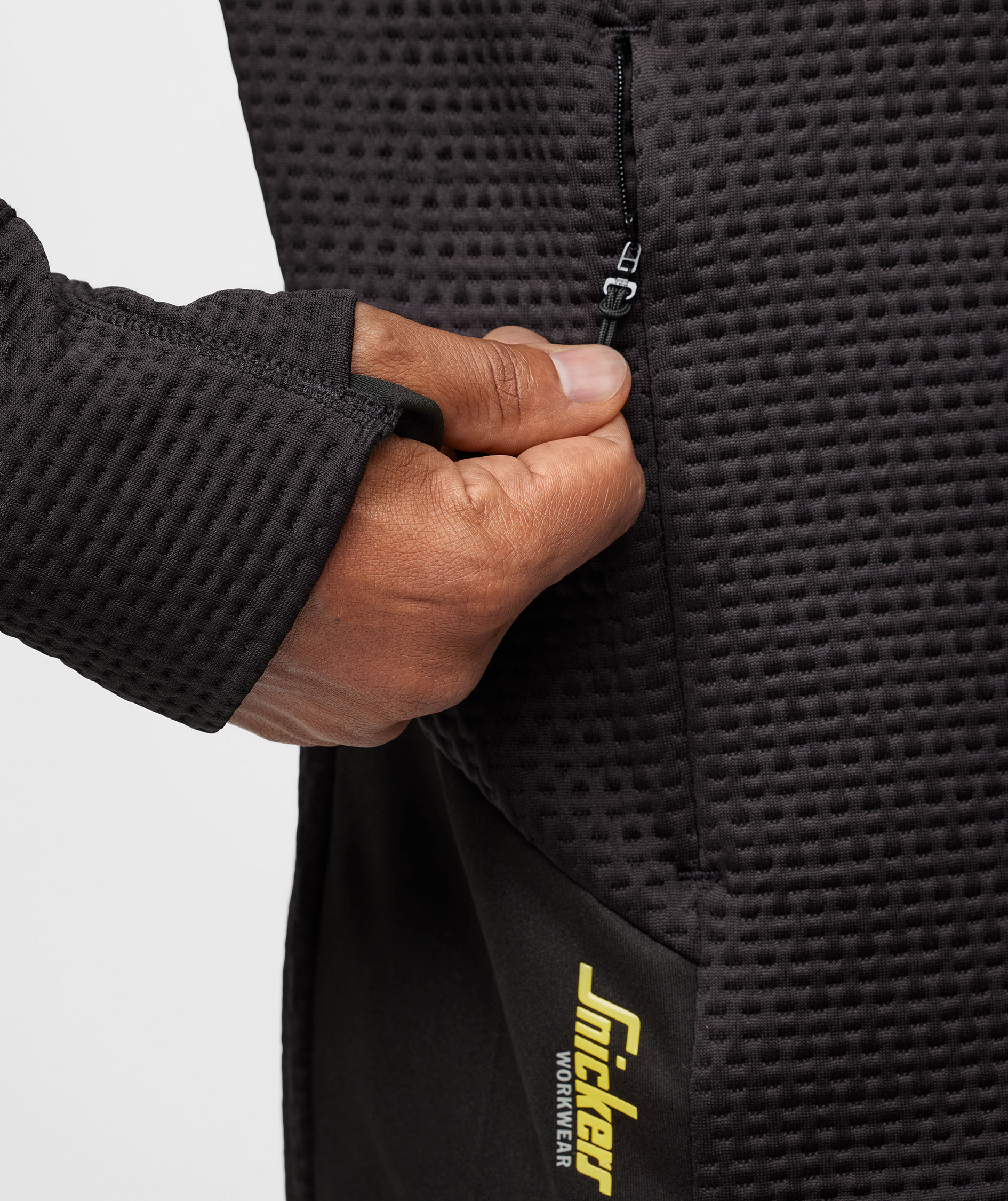 Snickers FlexiWork cardigan 8404, Black/Black, large image number 7