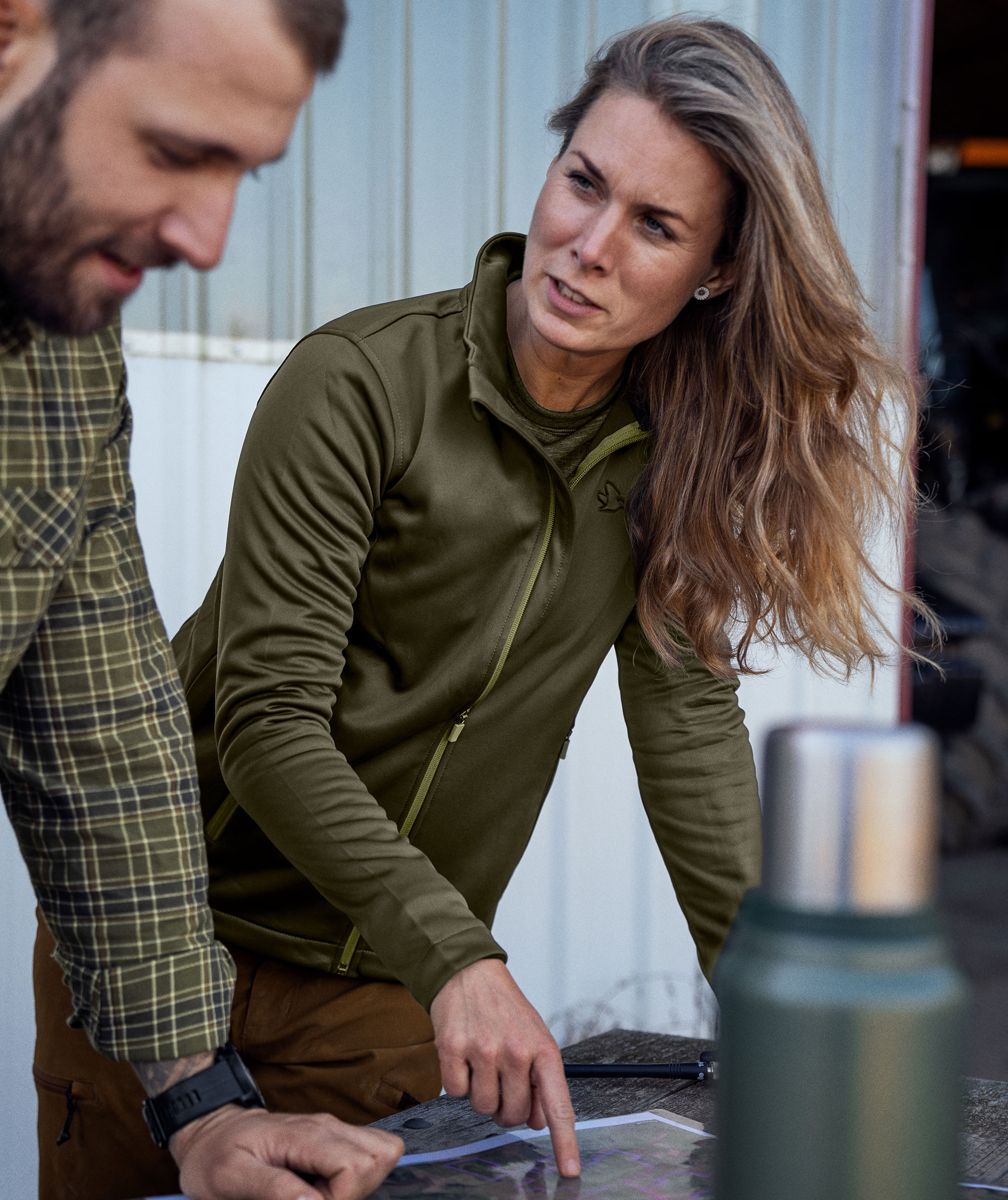 Seeland Emily dame fleecejakke, Pine green, large image number 1