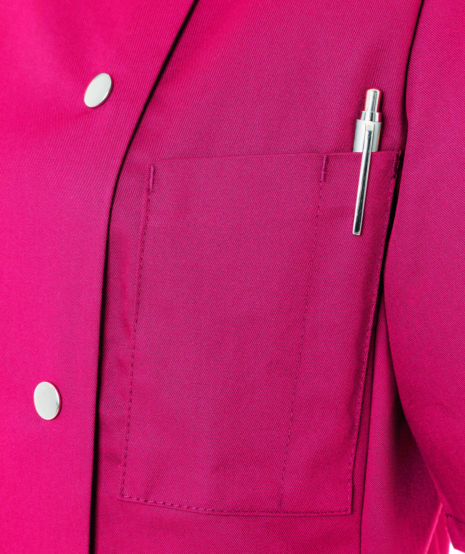 Karlowsky Greta kort&aelig;rmet dame kokkejakke, Pink, large image number 5