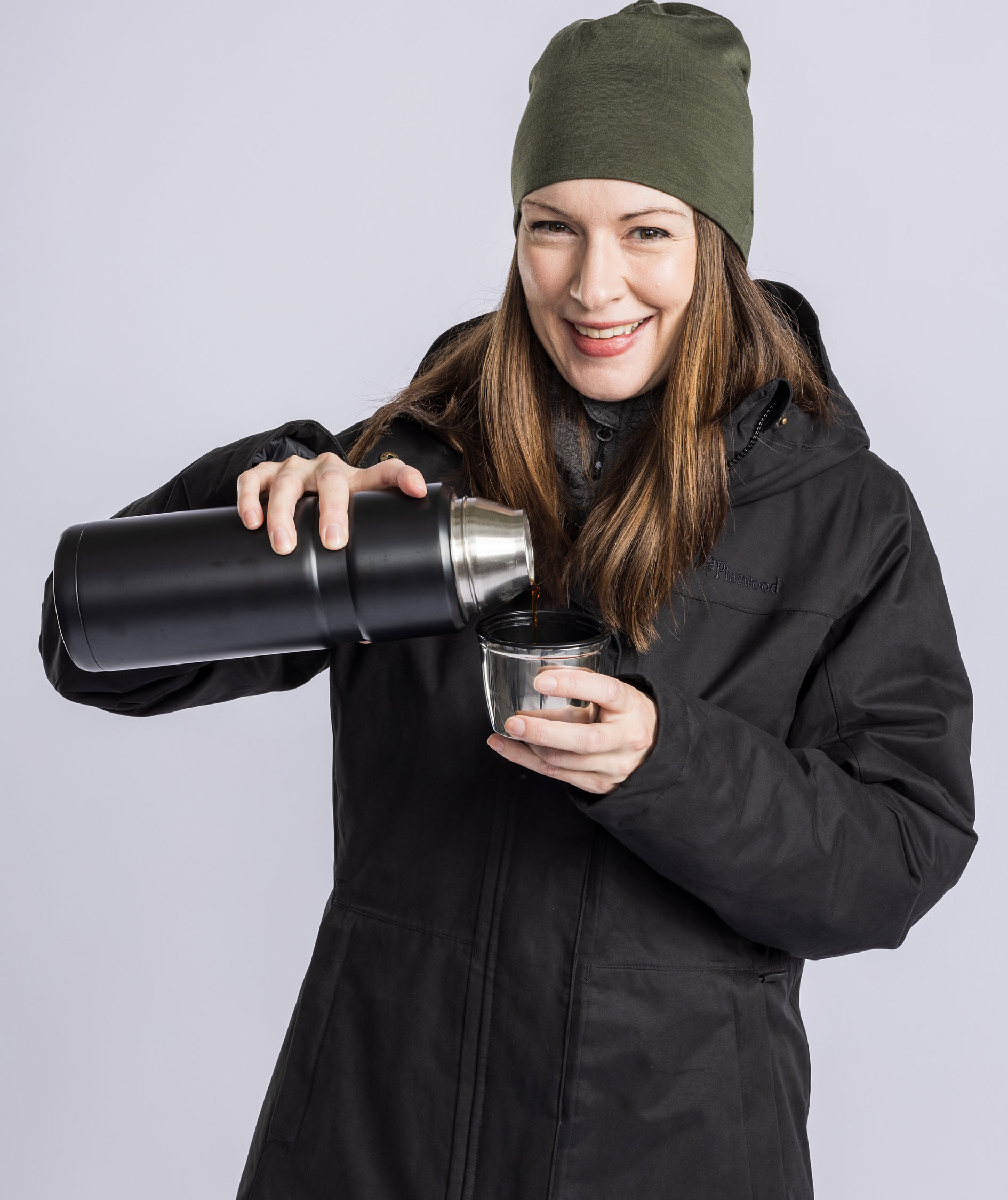 Pinewood dame vinter parkajakke, Black, large image number 5