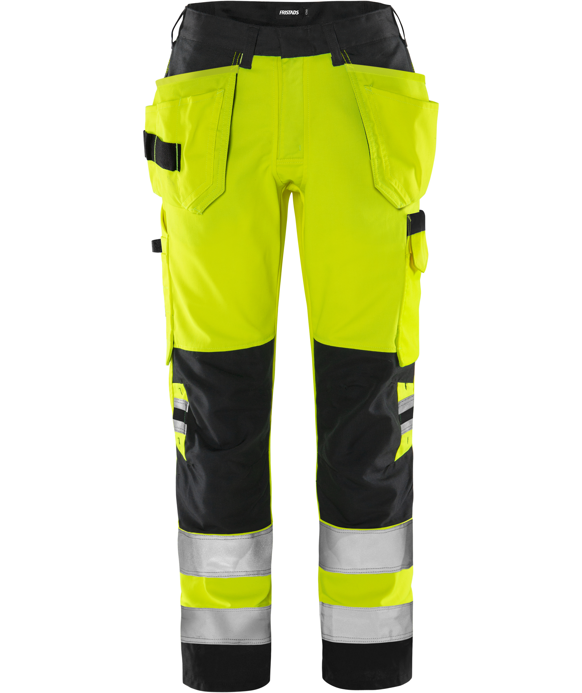 Fristads hantverksbyxa 2671 GPLU dam, Varsel Gul/Svart
