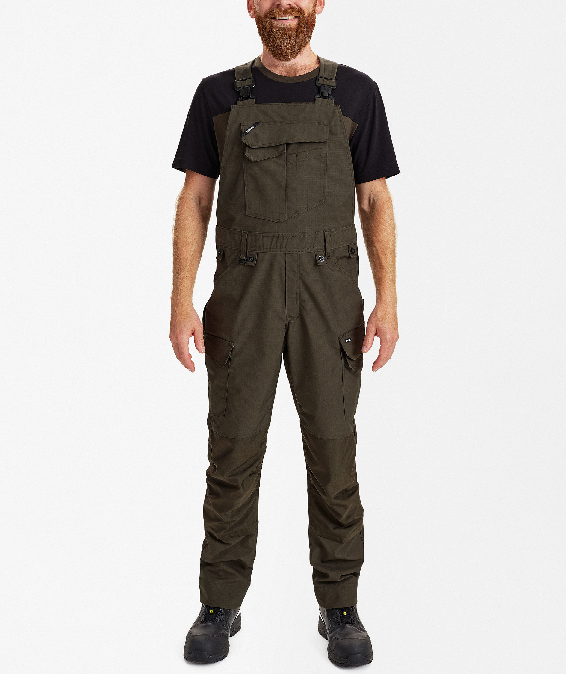 Engel Entire bib and brace, Forest green, large image number 2