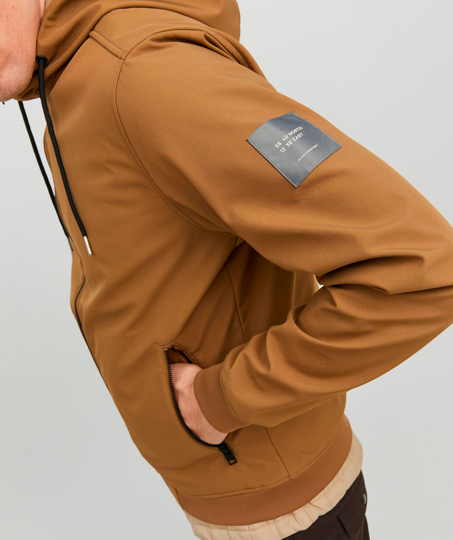 Jack & Jones JJEBASIC softshell jacket, Otter, large image number 3