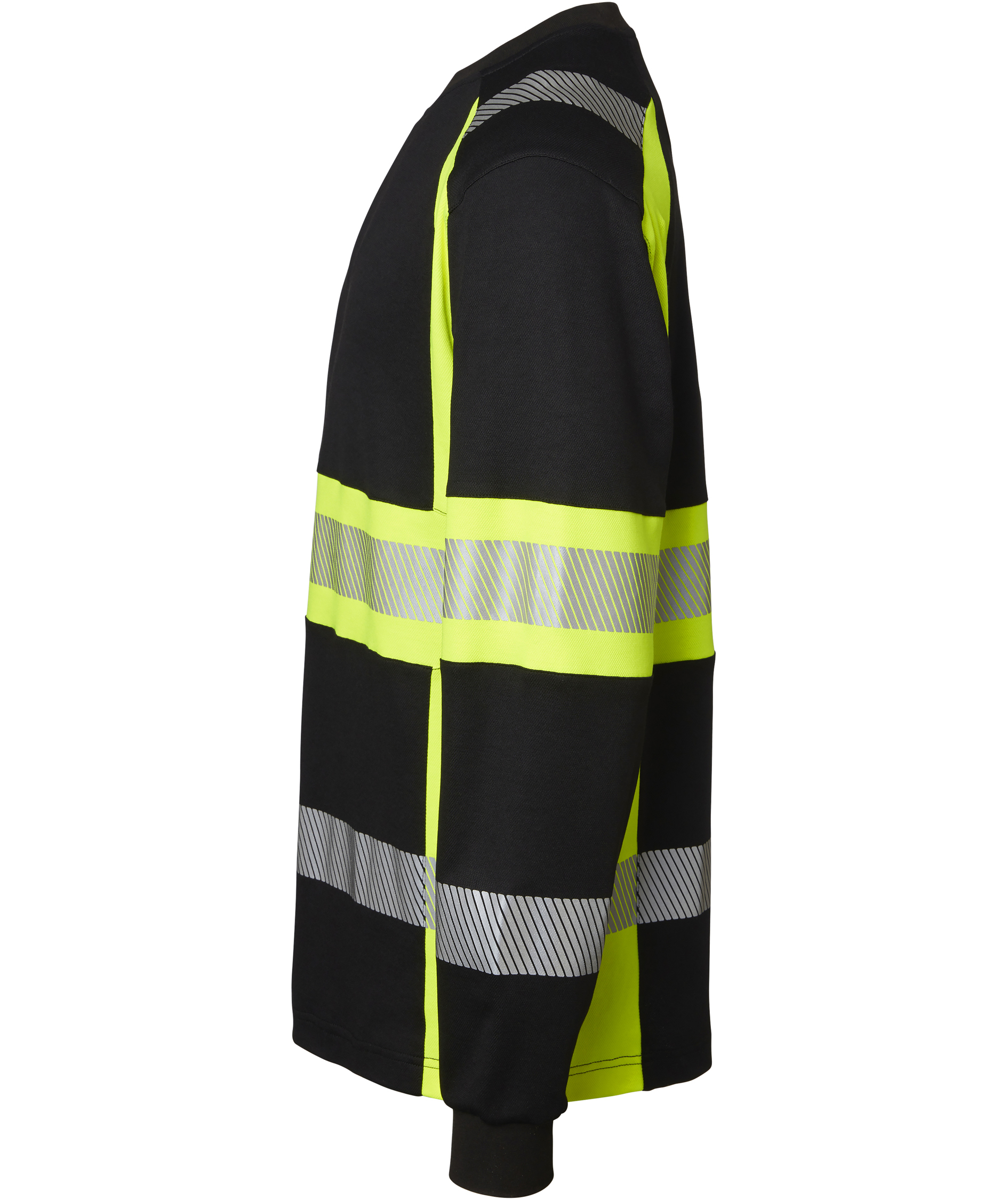 Top Swede long-sleeved T-shirt 601, Black/Hi-Vis Yellow, large image number 3